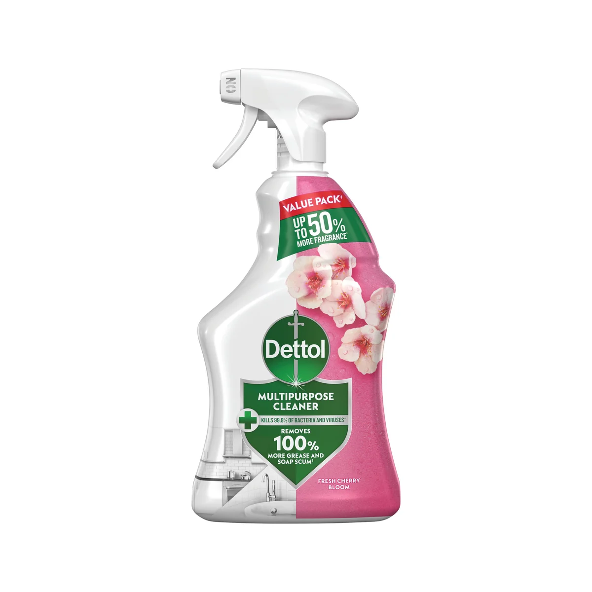 Dettol Multipurpose Cleaner Spray Cherry Bloom 1 Litre (Pack of 6) 3350228