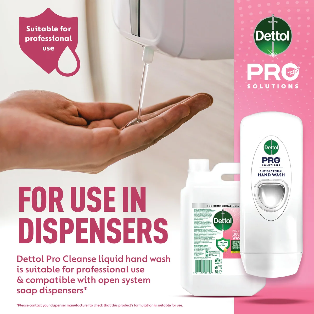 Dettol Pro Cleanse Antibacterial Hand Wash Soap Citrus 5L 3253761 - Image 3