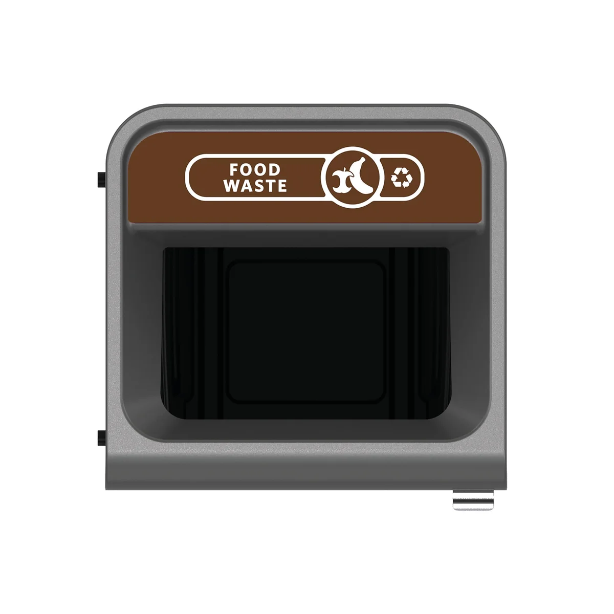 Rubbermaid Configure Container with Food Waste Label 87L Brown 2154756 - Image 3