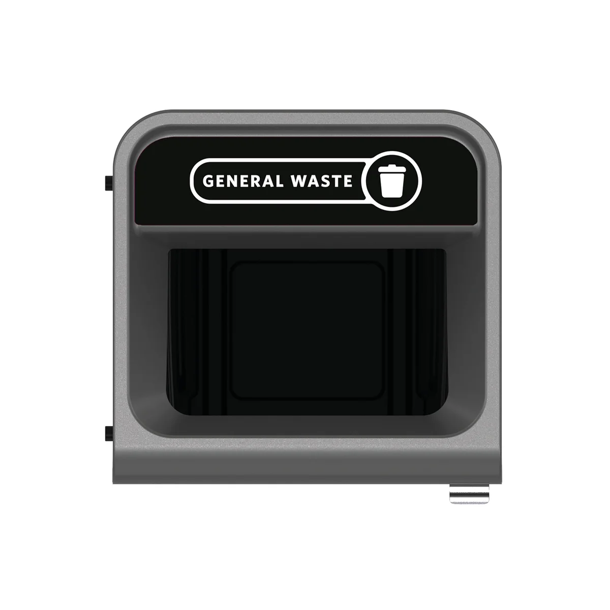 Rubbermaid Configure Container with Landfill Label 87L Black 2154757 - Image 3