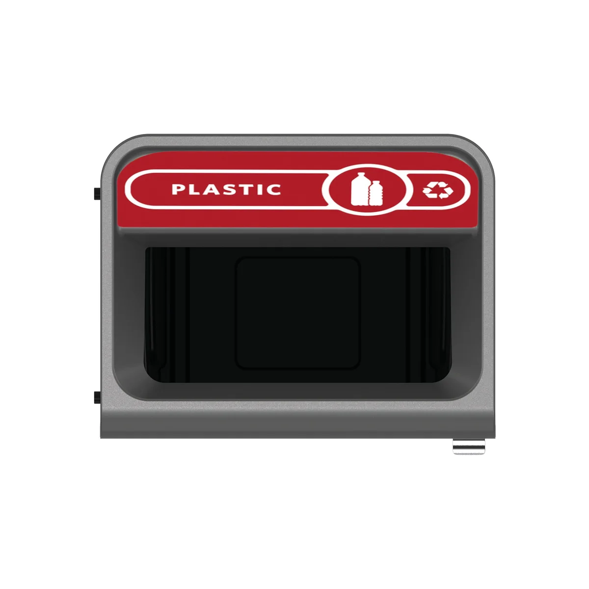 Rubbermaid Configure Container with Plastic Recycling Label 125L Red 2154759 - Image 3