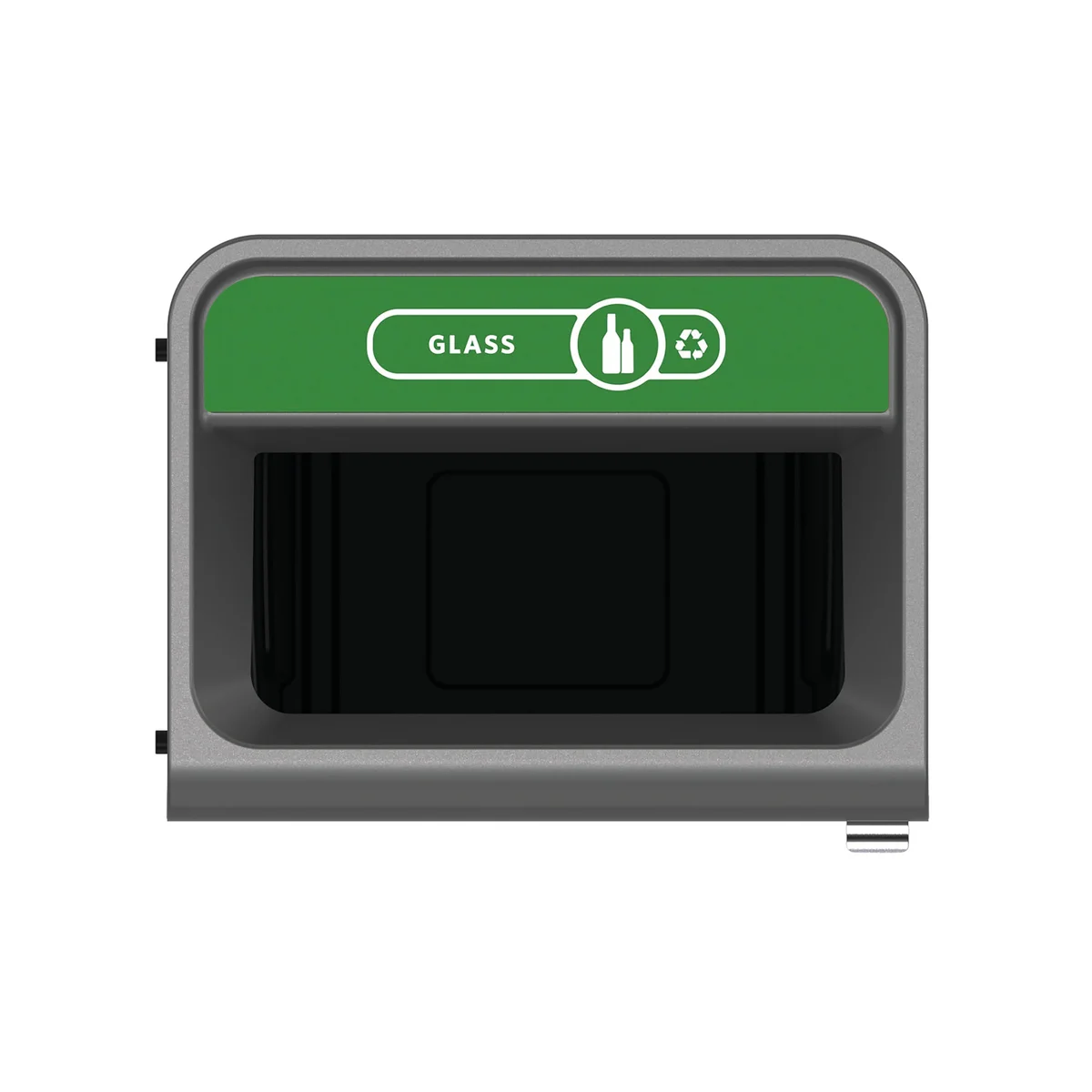 Rubbermaid Configure Container with Glass Recycling Label 125L Green 2154761 - Image 3