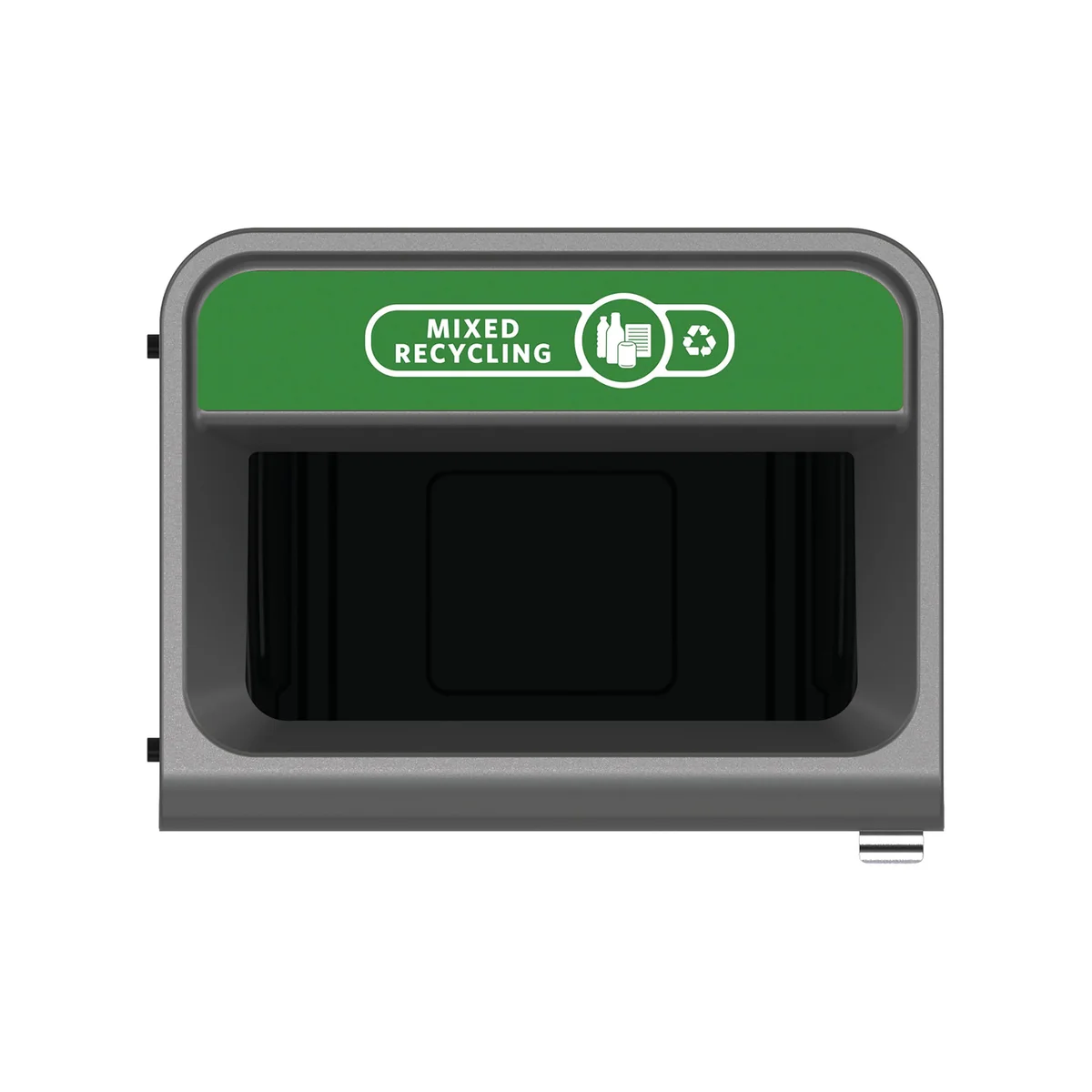 Rubbermaid Configure Container with Mixed Recycling Label 125L Green 2154765 - Image 3