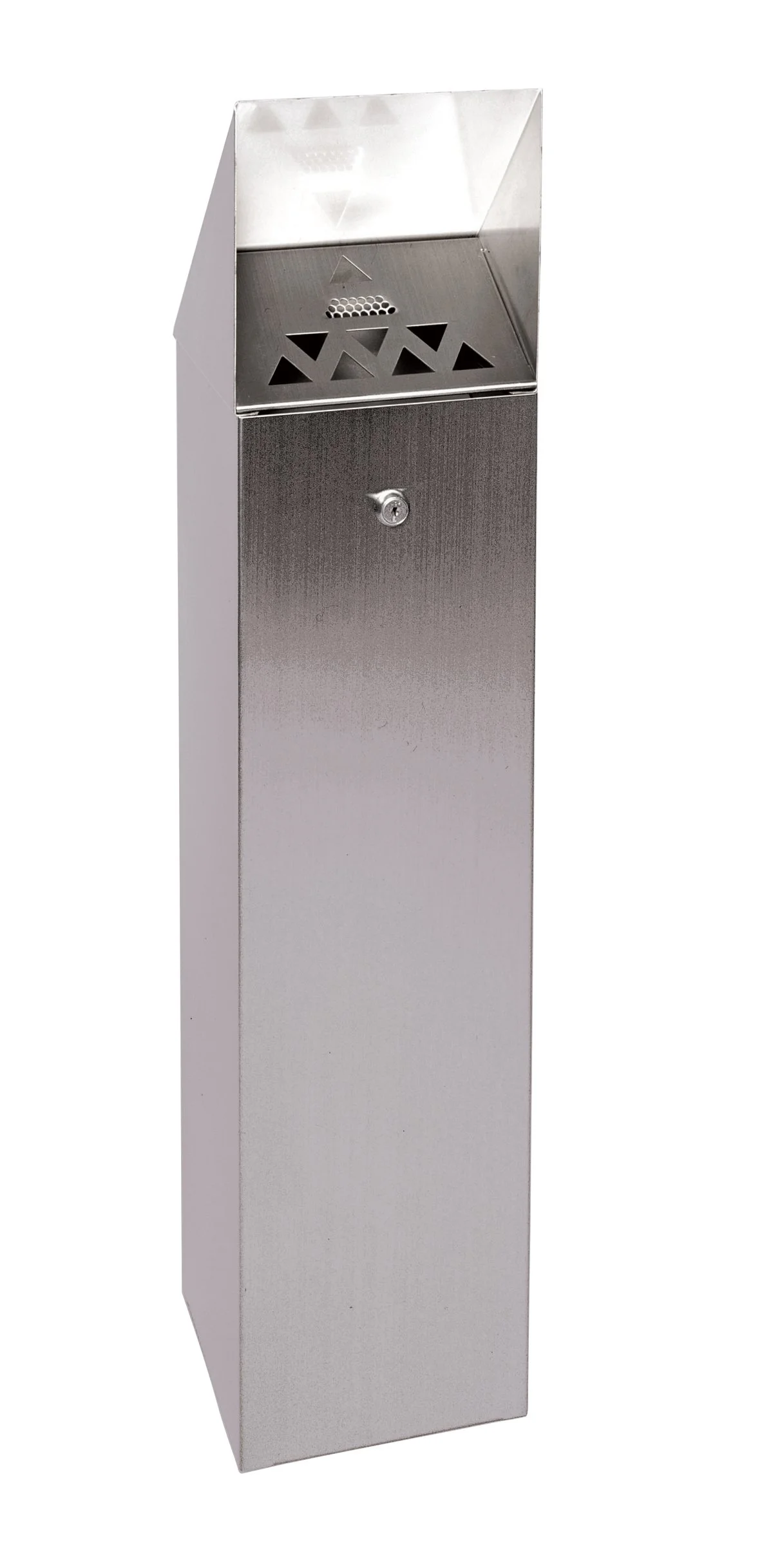 Silver Hooded Top Cigarette Ash Tower Bin 6.6 Litre 317468 - Image 2