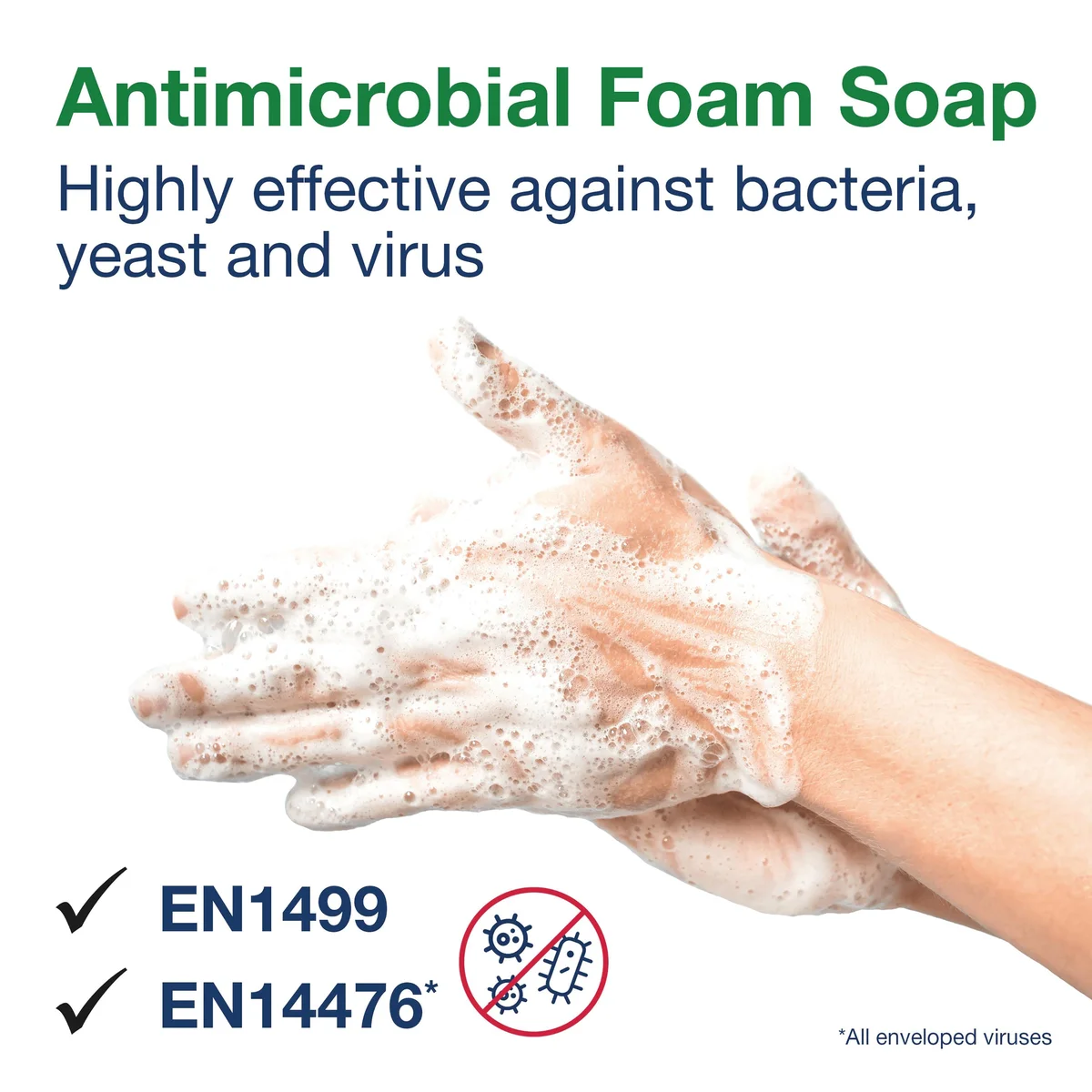 Tork Antimicrobial Foam Soap 1000ml (Pack of 6) 520800 - Image 2