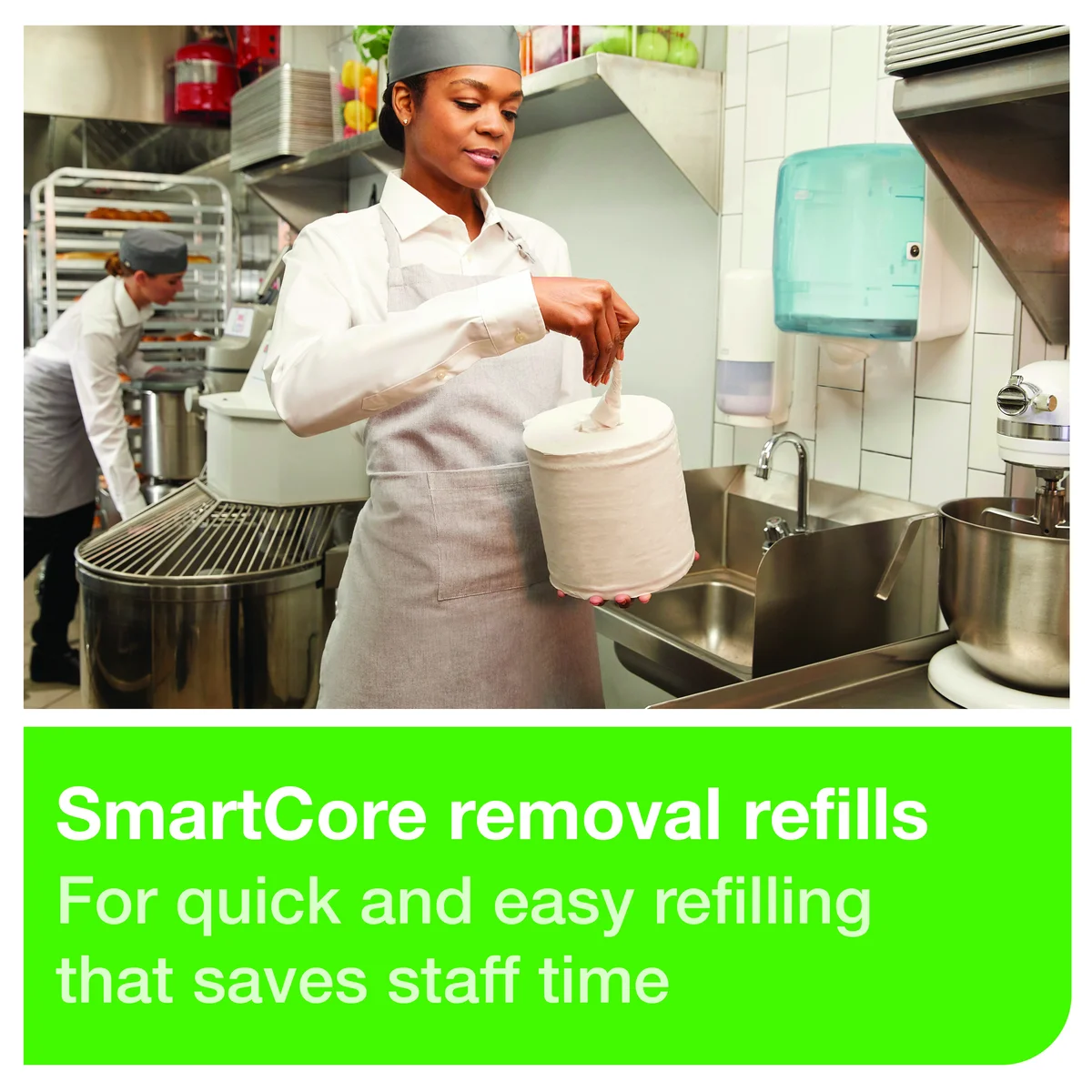 Tork Reflex M4 Centrefeed Dispenser Turquoise 473180 - Image 4