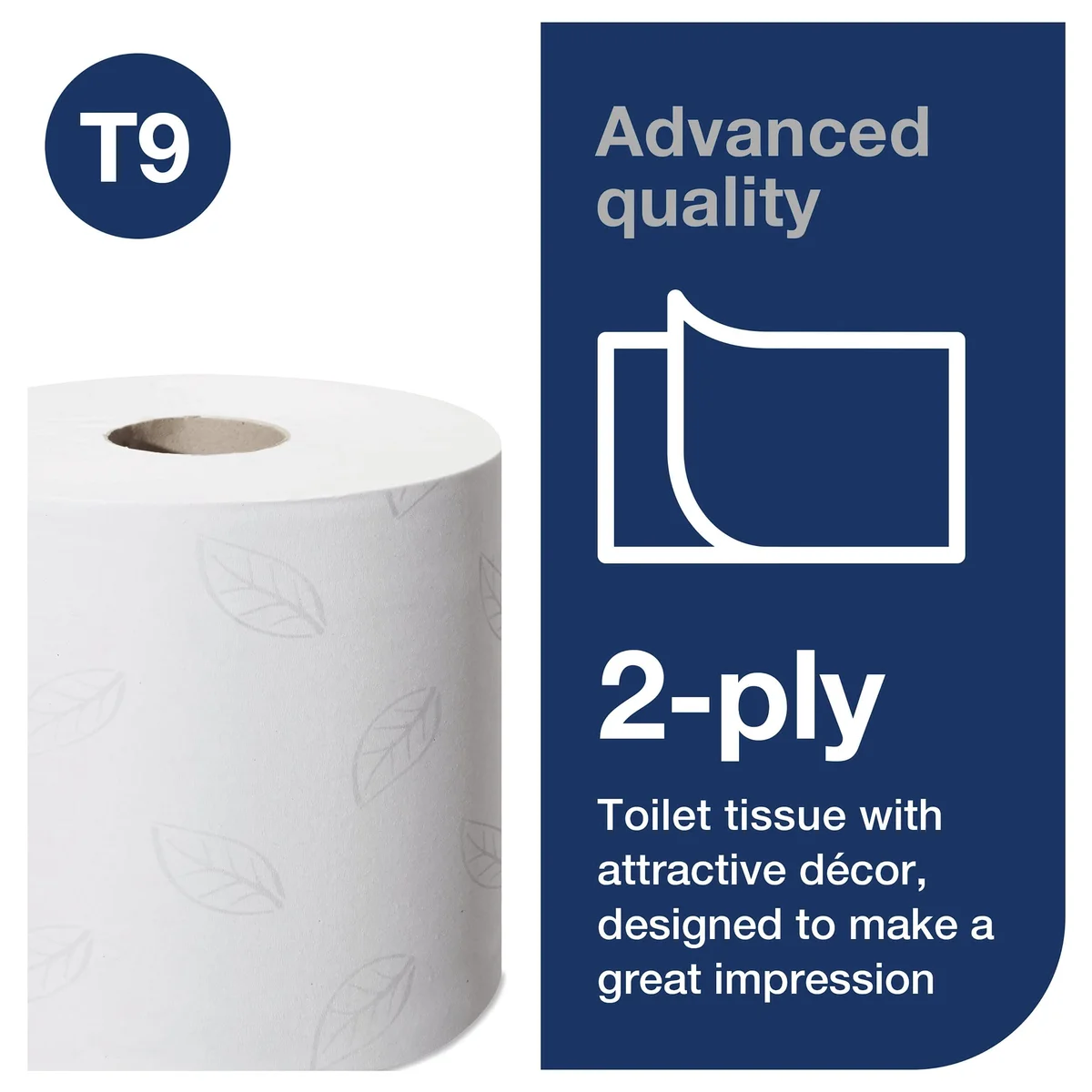 Tork T9 SmartOne Mini Toilet Roll 2-Ply 620 Sheets (Pack of 12) 472193 - Image 3