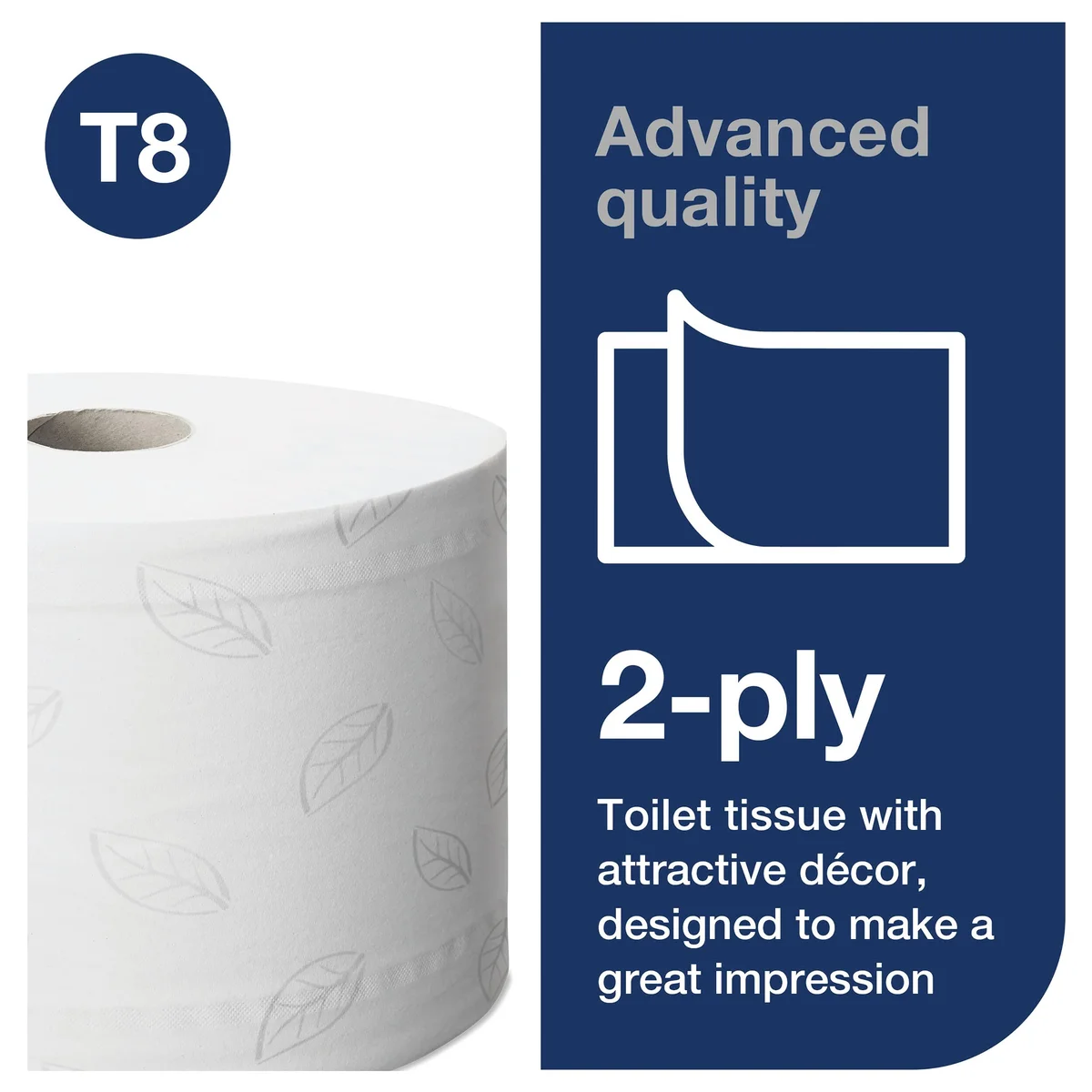 Tork SmartOne Toilet Roll 2-Ply White 1150 Sheets (Pack of 6) 472242 - Image 2