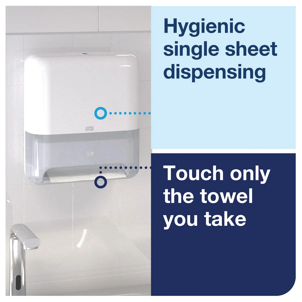 Tork Matic Hand Towel Roll Dispenser with Intuition Sensor White 551100 - Image 3