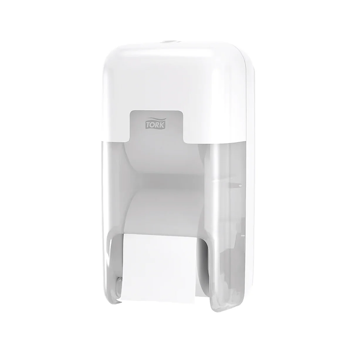 Tork OptiServe Coreless 2-Roll Toilet Roll Dispenser White 558041 - Image 1