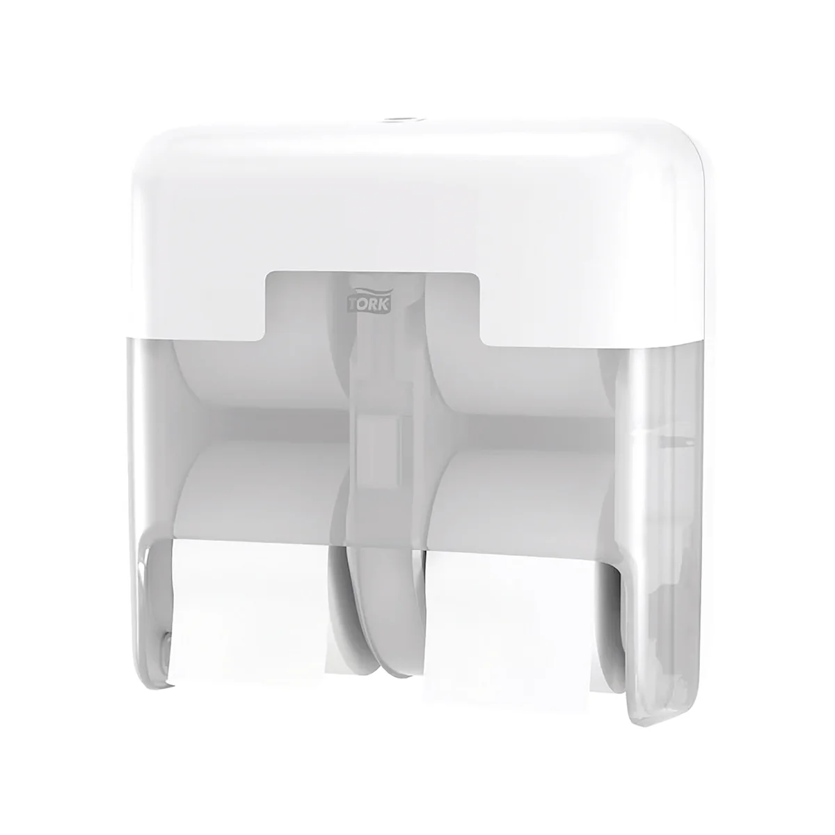 Tork OptiServe Coreless 4-Roll Toilet Roll Dispenser White 558051 - Image 1