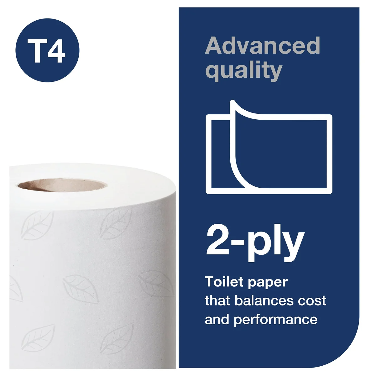 Tork T4 Conventional Toilet Paper Roll Advanced 2-Ply White 320 Sheets (Pack of 36) 100320 - Image 3