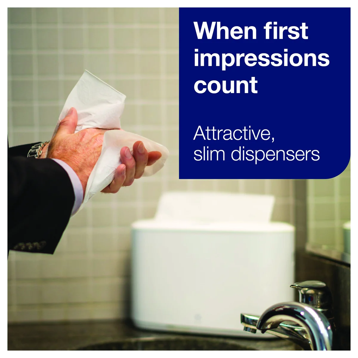 Tork Xpress Multifold Hand Towel Dispenser H2 Counter Top 552200 - Image 4