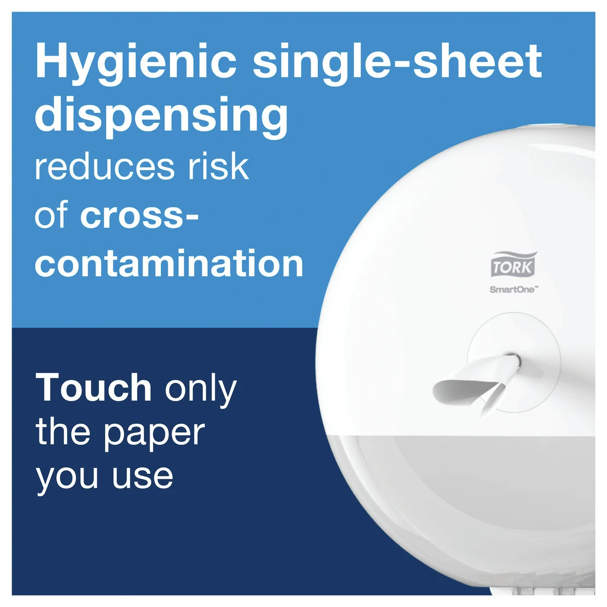 Tork T8 SmartOne Toilet Paper Dispenser White 680000 - Image 3