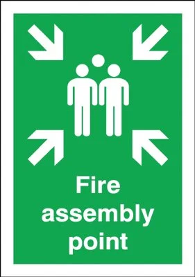 Safety Sign Fire Assembly Point A2 PVC FR04548R - Image 2