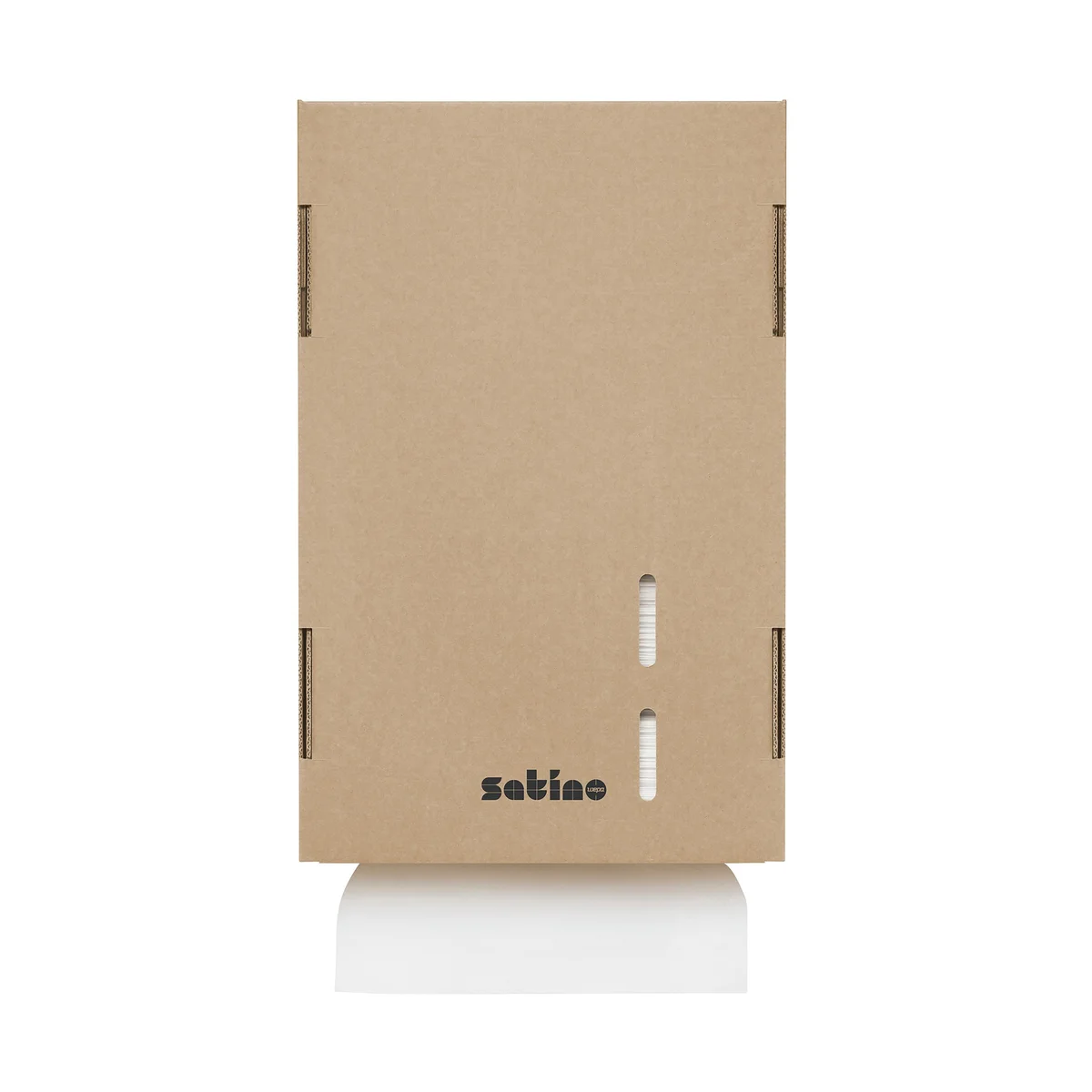 Satino Towel Dispenser Cardboard Brown (Pack of 6) 332850 - Image 2