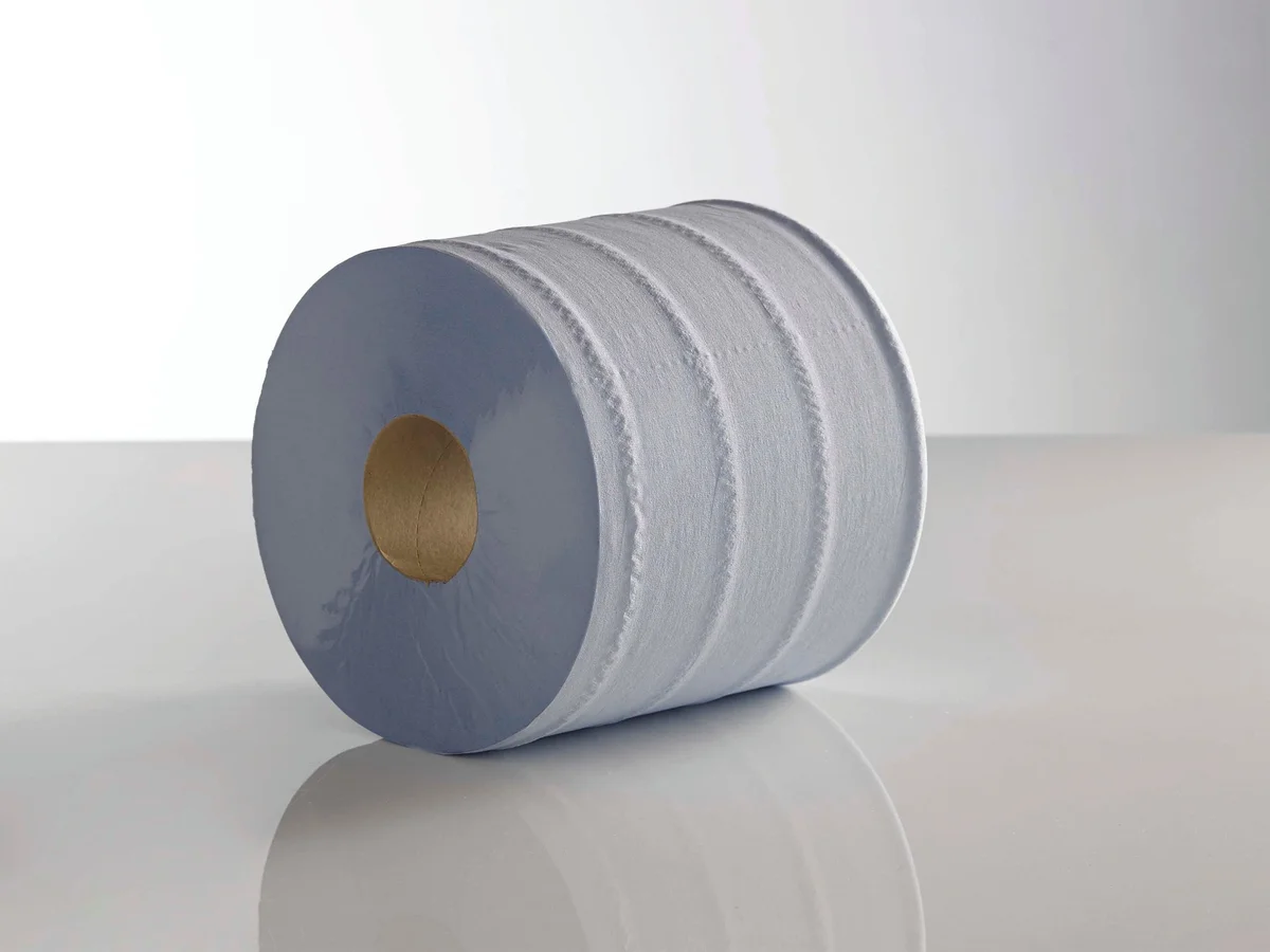 Sirius 2-Ply Centrefeed Rolls 166mmx150M Blue Pack of 6 BCF18152-49 - Image 2