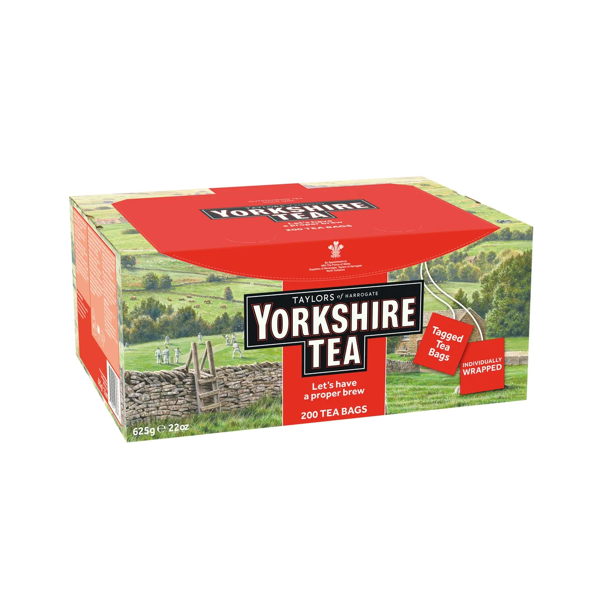 Yorkshire Tea Tagged and Enveloped Tea Bags (Pack of 200) 1341 - Image 3