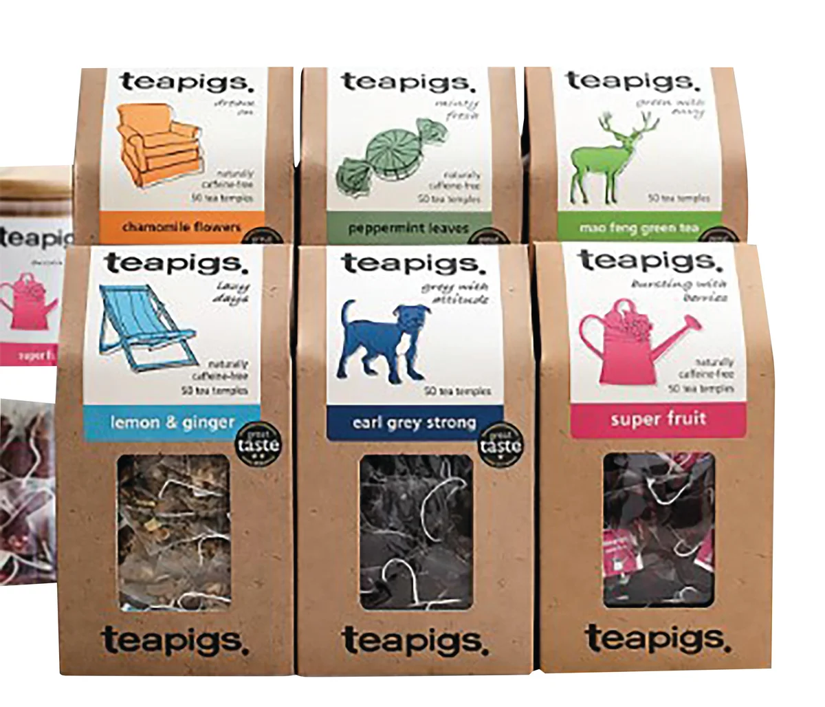 Teapigs Mixed Variety Packs of 50 Teabags (Pack of 6) FOTEA009 - Image 2