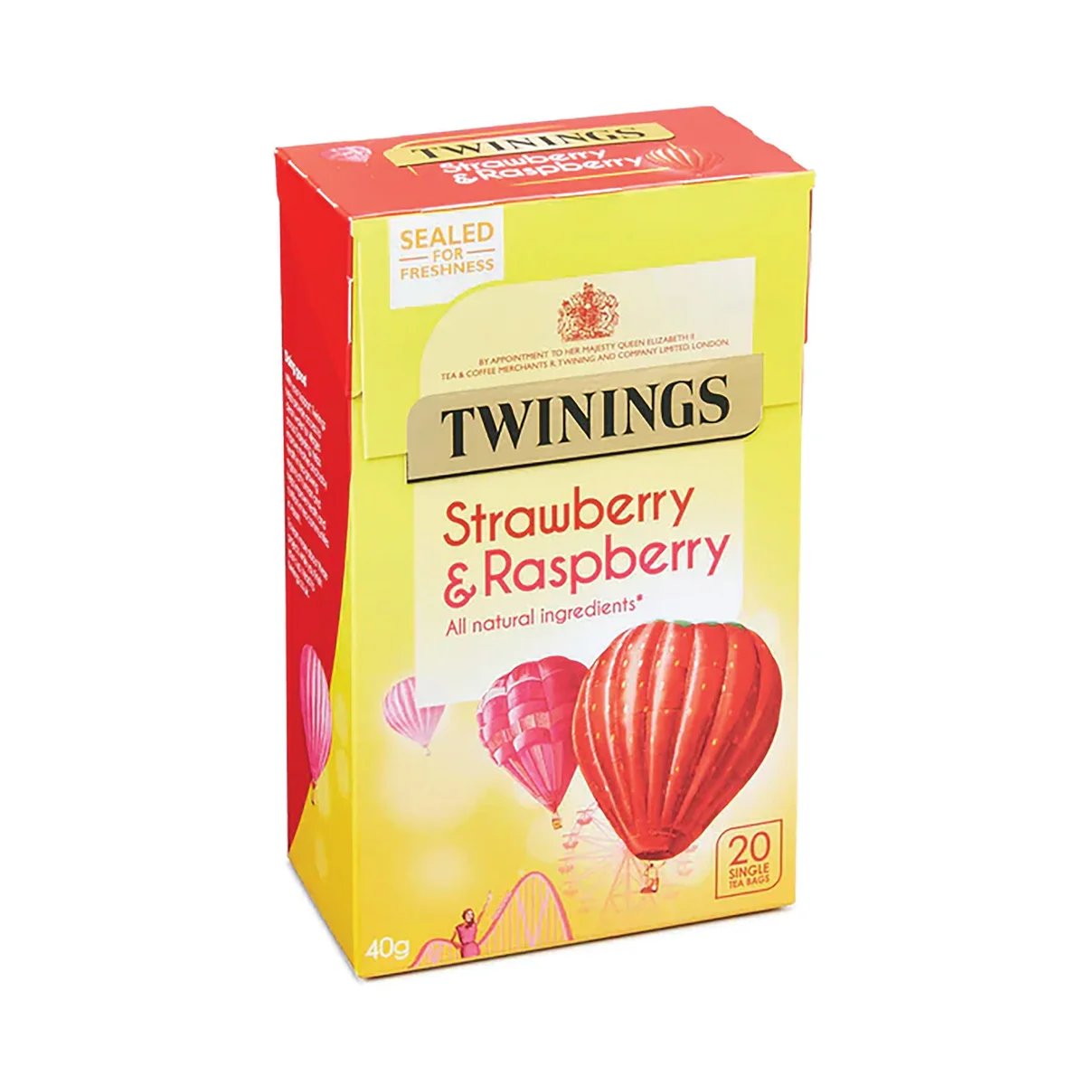 Twinings Strawberry Raspberry Tea Bags (Pack of 20) F17457 - Image 2