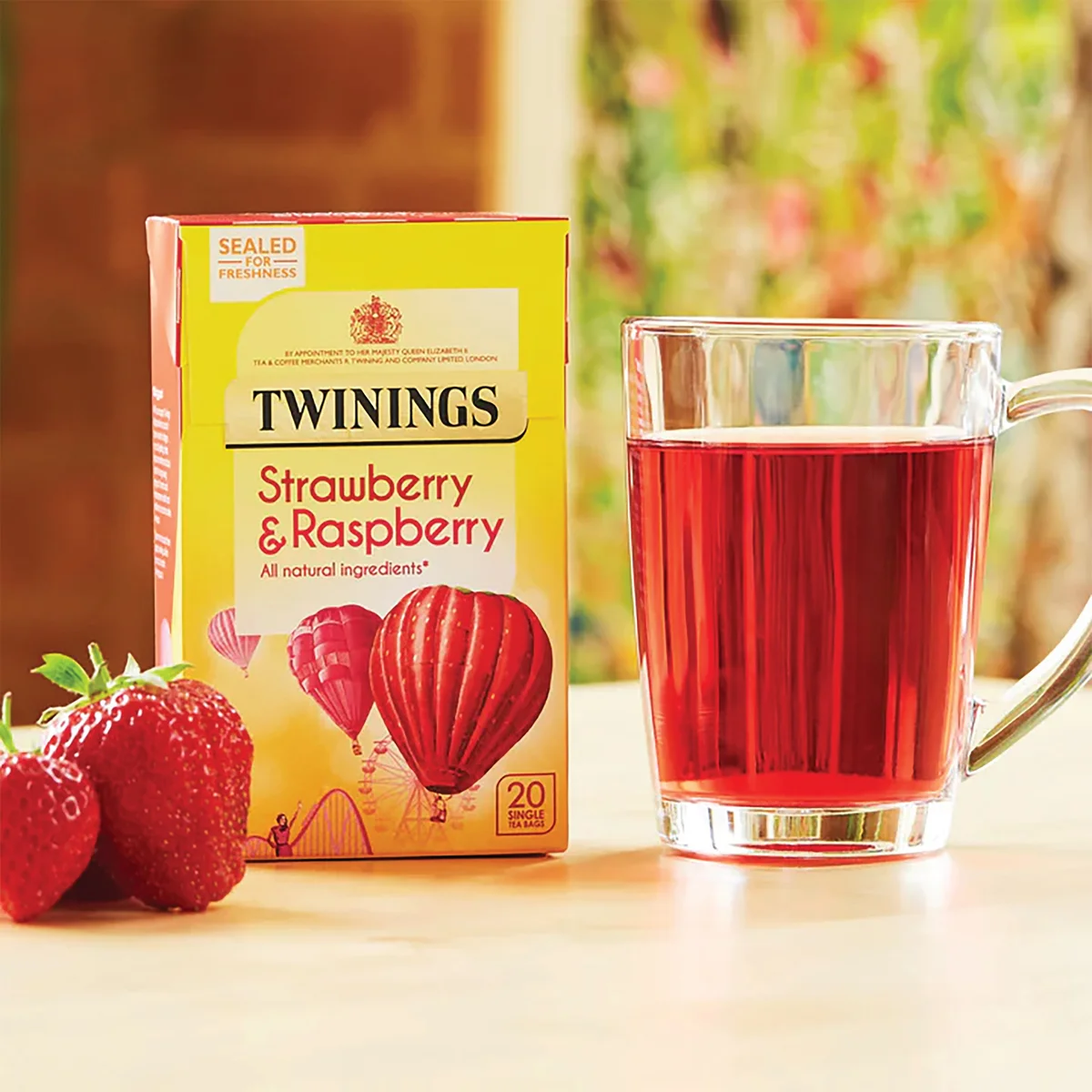 Twinings Strawberry Raspberry Tea Bags (Pack of 20) F17457 - Image 3
