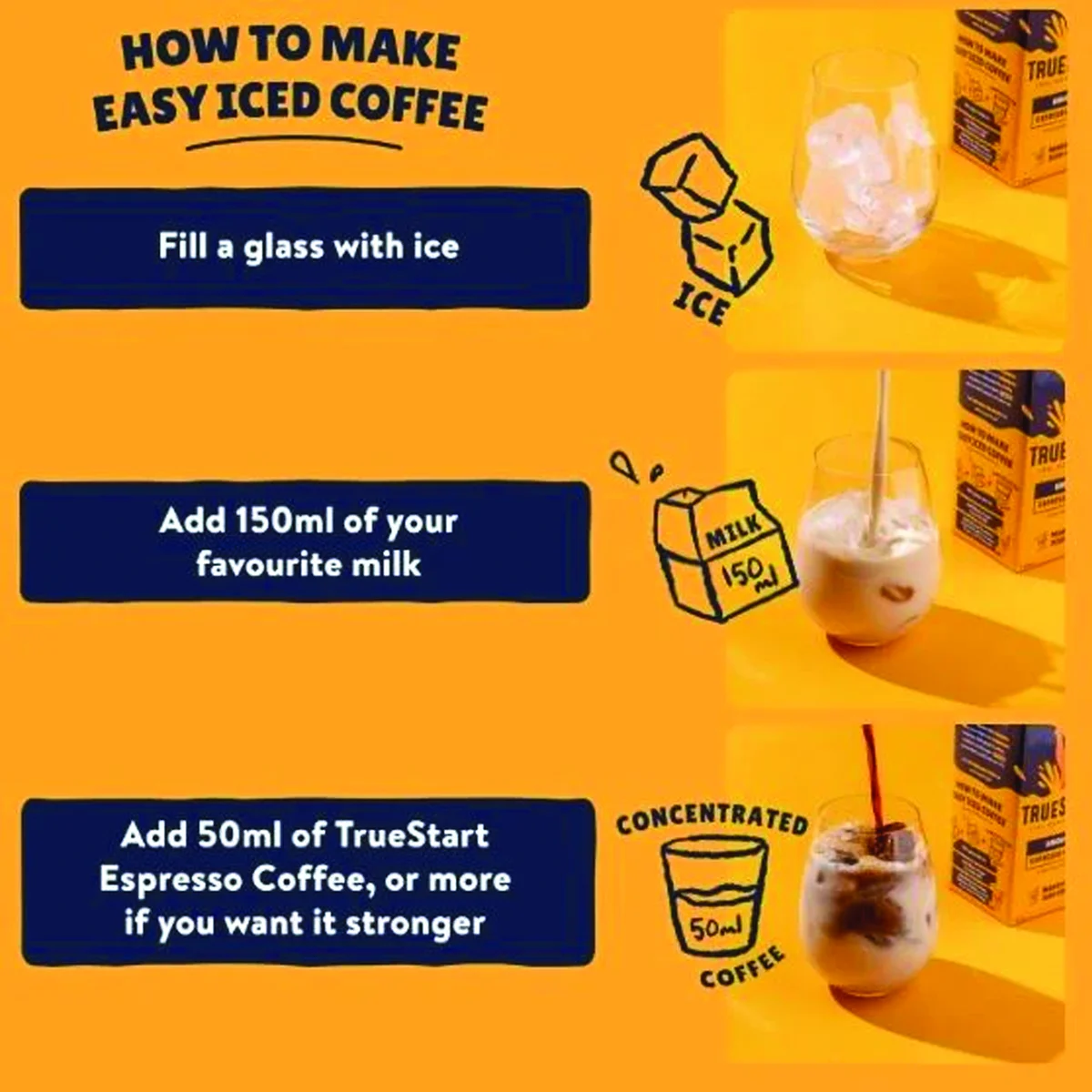 Truestart Espresso Coffee Concentrate 1L (Pack of 6) HBCONC1L - Image 4