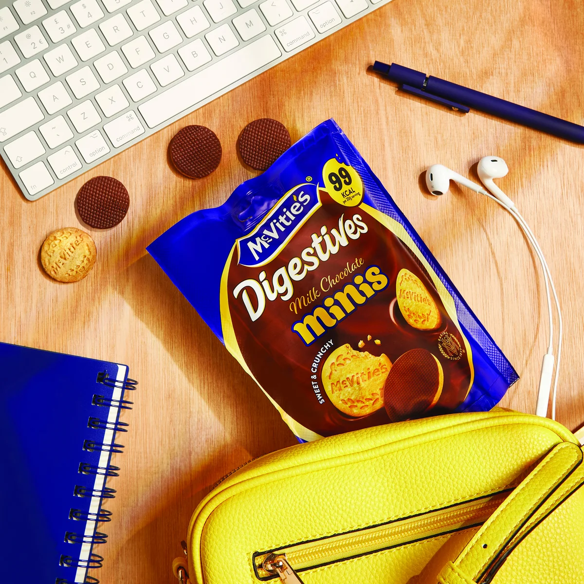 McVities Chocolate Digestive Minis Sharing Pouch Biscuits 80g 44971 - Image 4