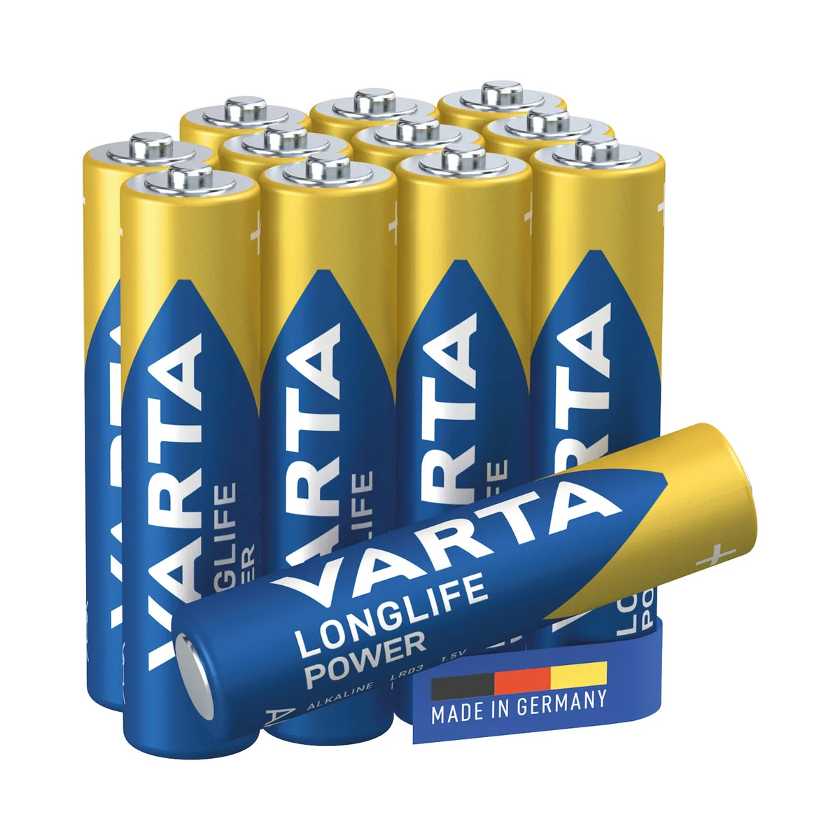 Varta Longlife Power AAA Alkaline Battery 1.5V (Pack of 12) 4903121782 - Image 2
