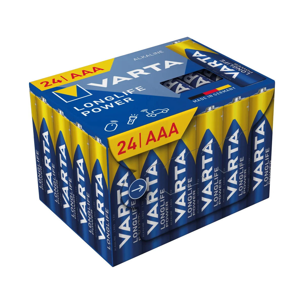 Varta Loglife Power AAA Alkaline Battery 1.5V (Pack of 24) 4903121134