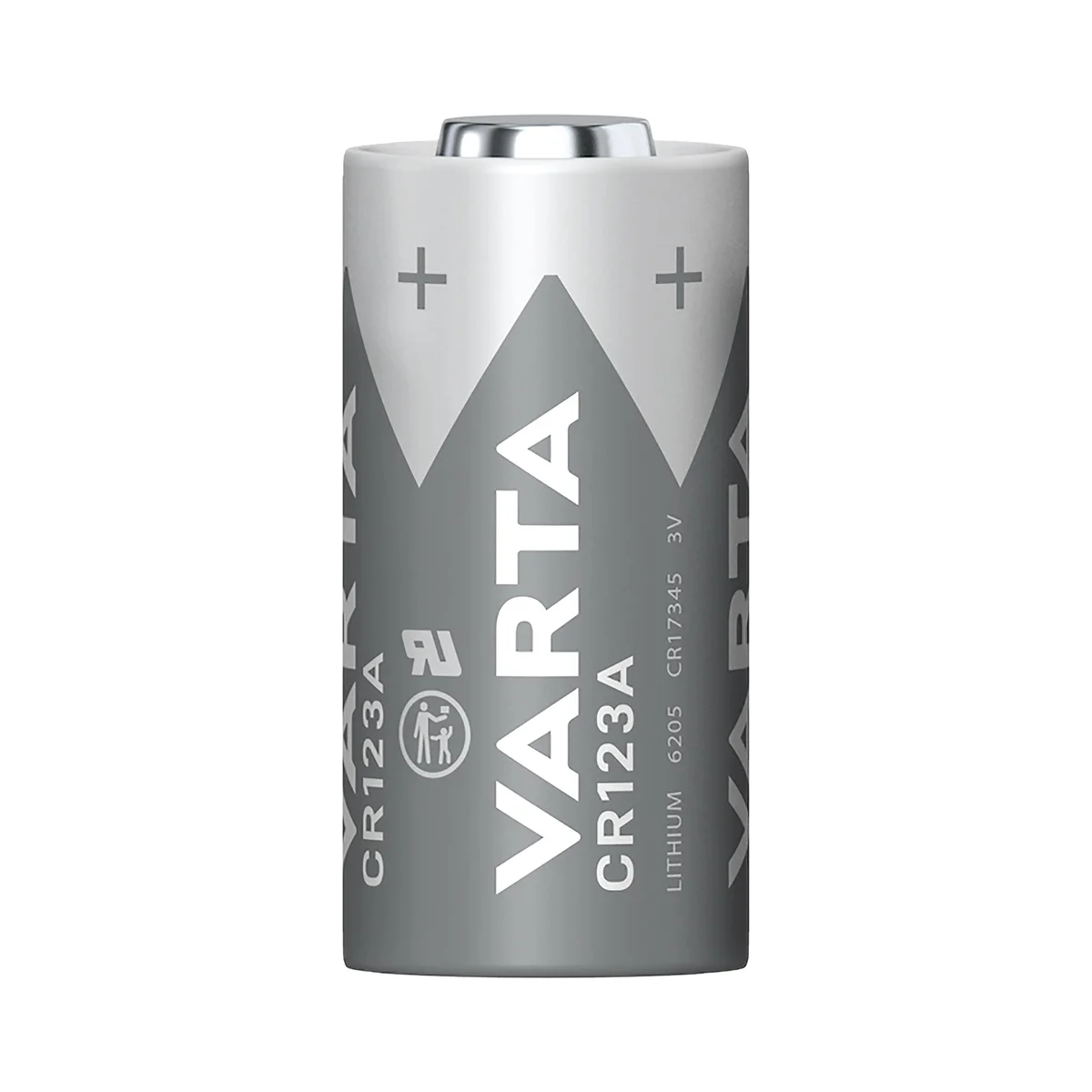 Varta Lithium Battery CR123A/CR17345 3V Cylindrical (Pack of 10) 6205301461 - Image 2