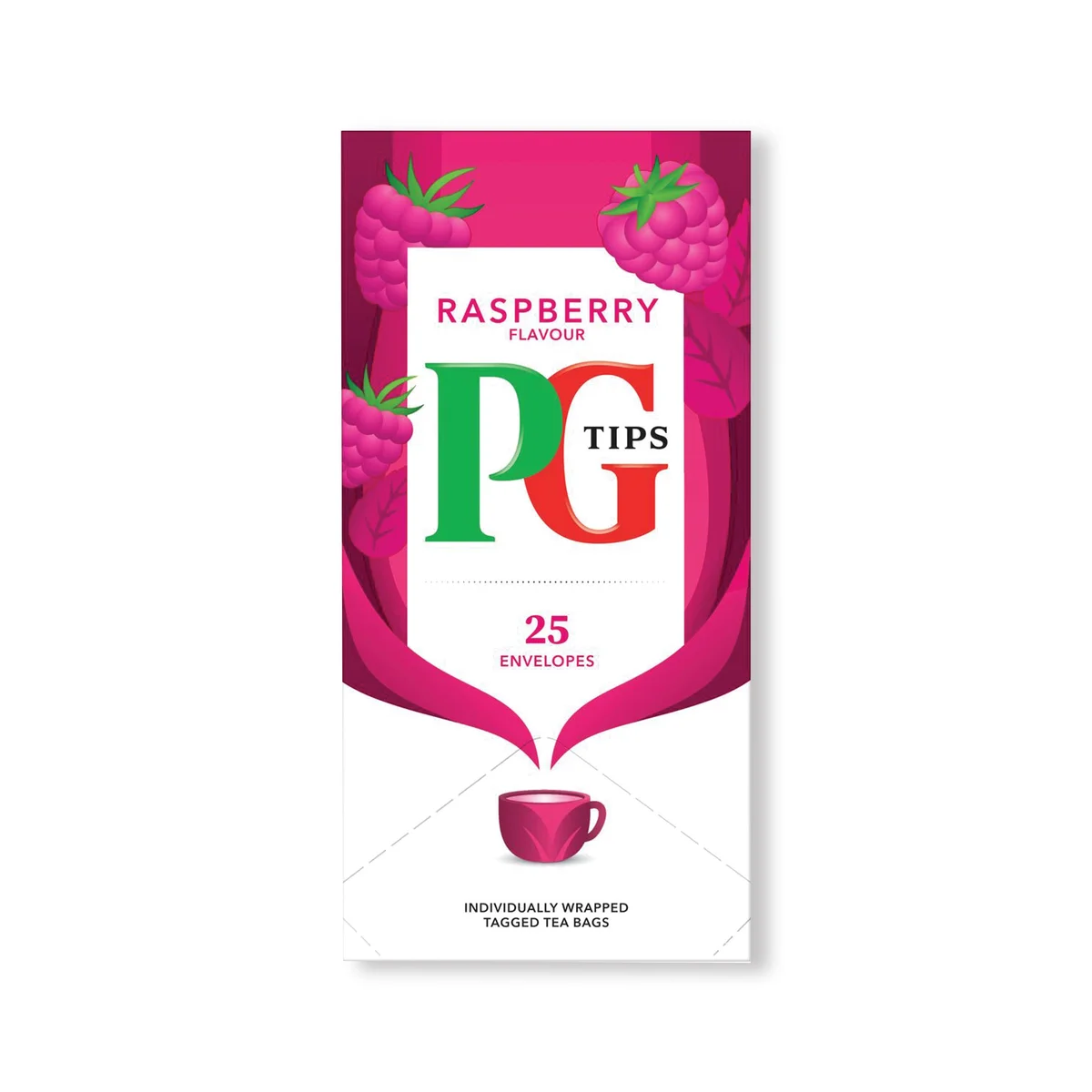 PG Tips Raspberry Envelope Teabags (Pack of 25) 800404 - Image 2