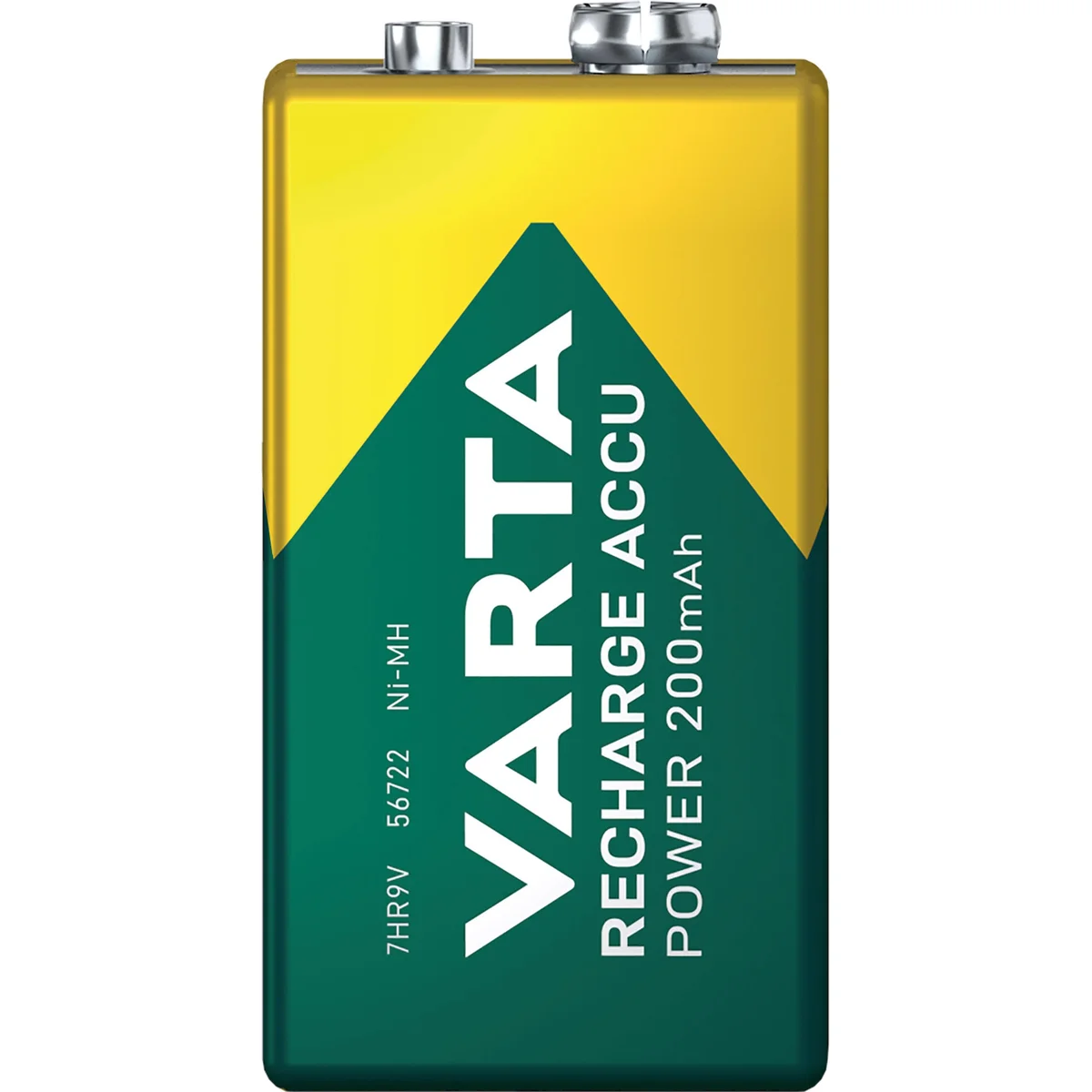 Varta Rechargeable Accu Battery 9V NiMH 200 mAh 56722101401 - Image 3