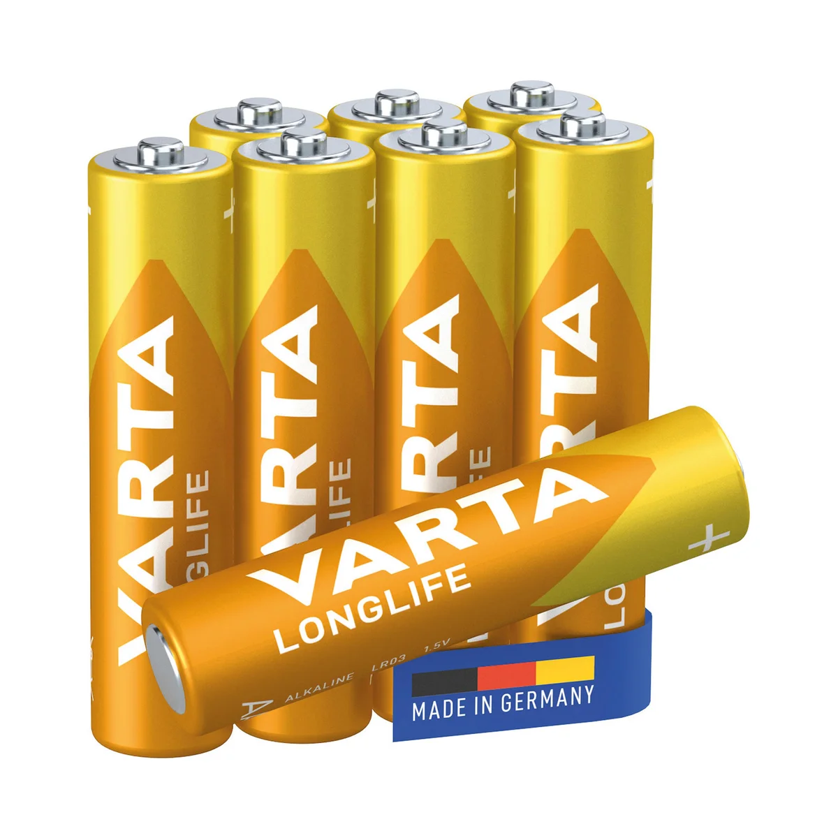 Varta Longlife AAA Battery (Pack of 8) 04103101418