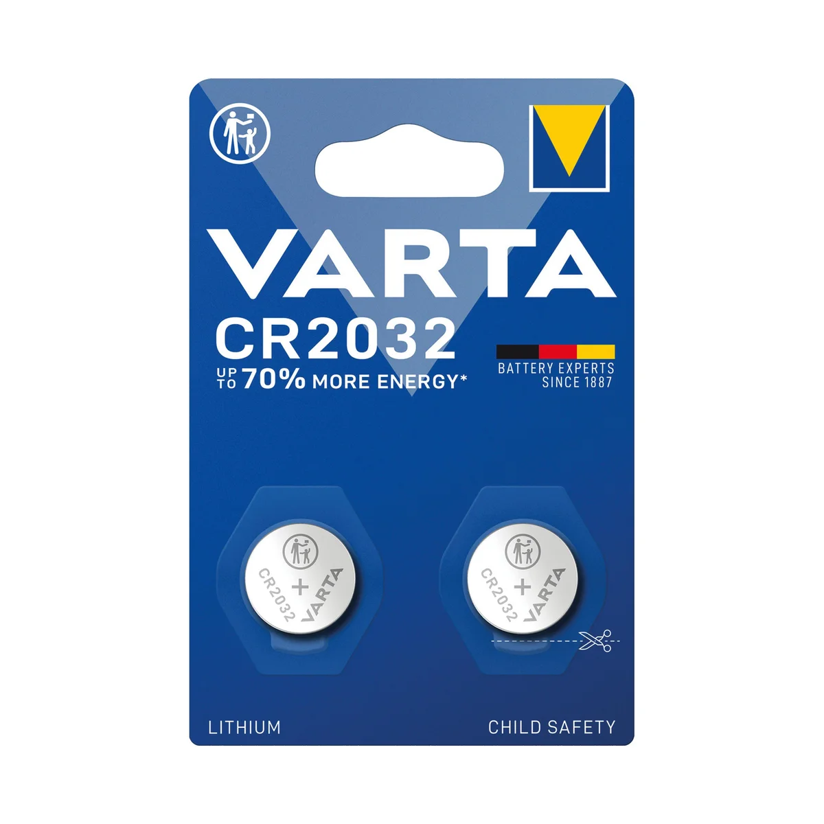 Varta CR2032 Lithium Coin Cell Battery (Pack of 2) 06032101402