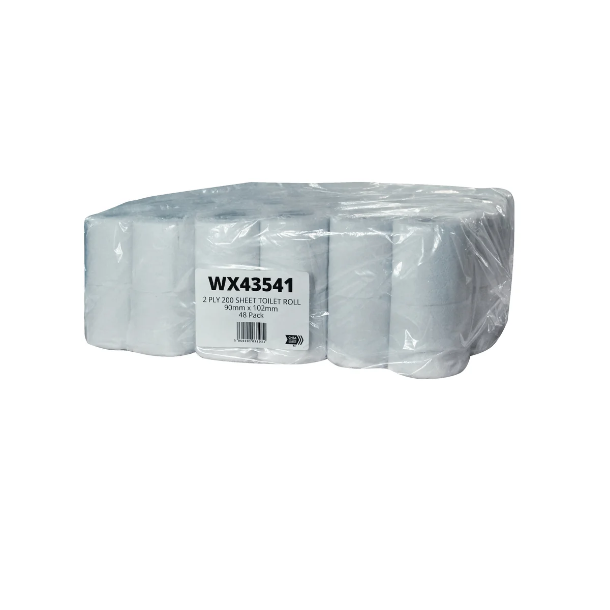 200 Sheet Toilet Roll White (Pack of 48) WX43541 - Image 2