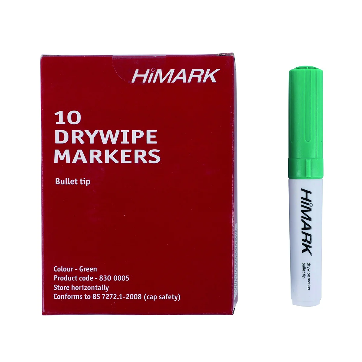 Green Whiteboard Marker Pens Bullet Tip (Pack of 10) WB15 804018 - Image 4