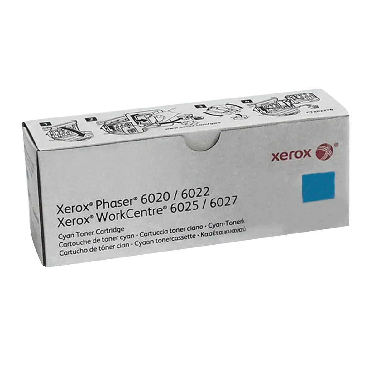 Xerox Phaser 6020/6022 WorkCentre 6025/6027 Toner Cartridge Cyan 106R02756 - Image 2