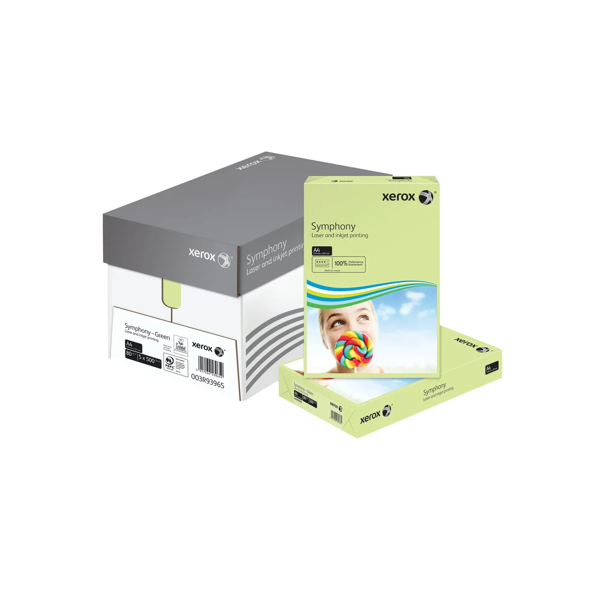 Xerox Symphony A4 Paper 80gsm Pastel Green (Pack of 500) 003R93965 - Image 2