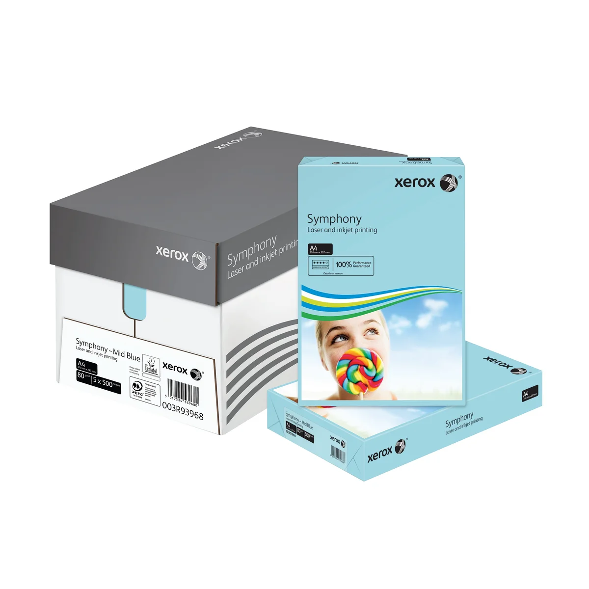 Xerox Symphony A4 Paper 80gsm Mid-Blue (Pack of 500) 003R93968 - Image 2