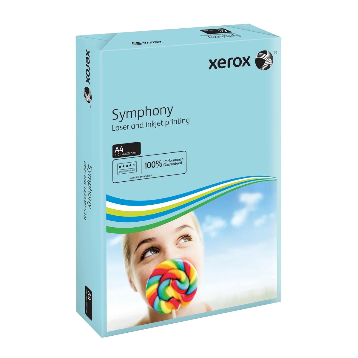Xerox Symphony A4 Paper 80gsm Mid-Blue (Pack of 500) 003R93968 - Image 3