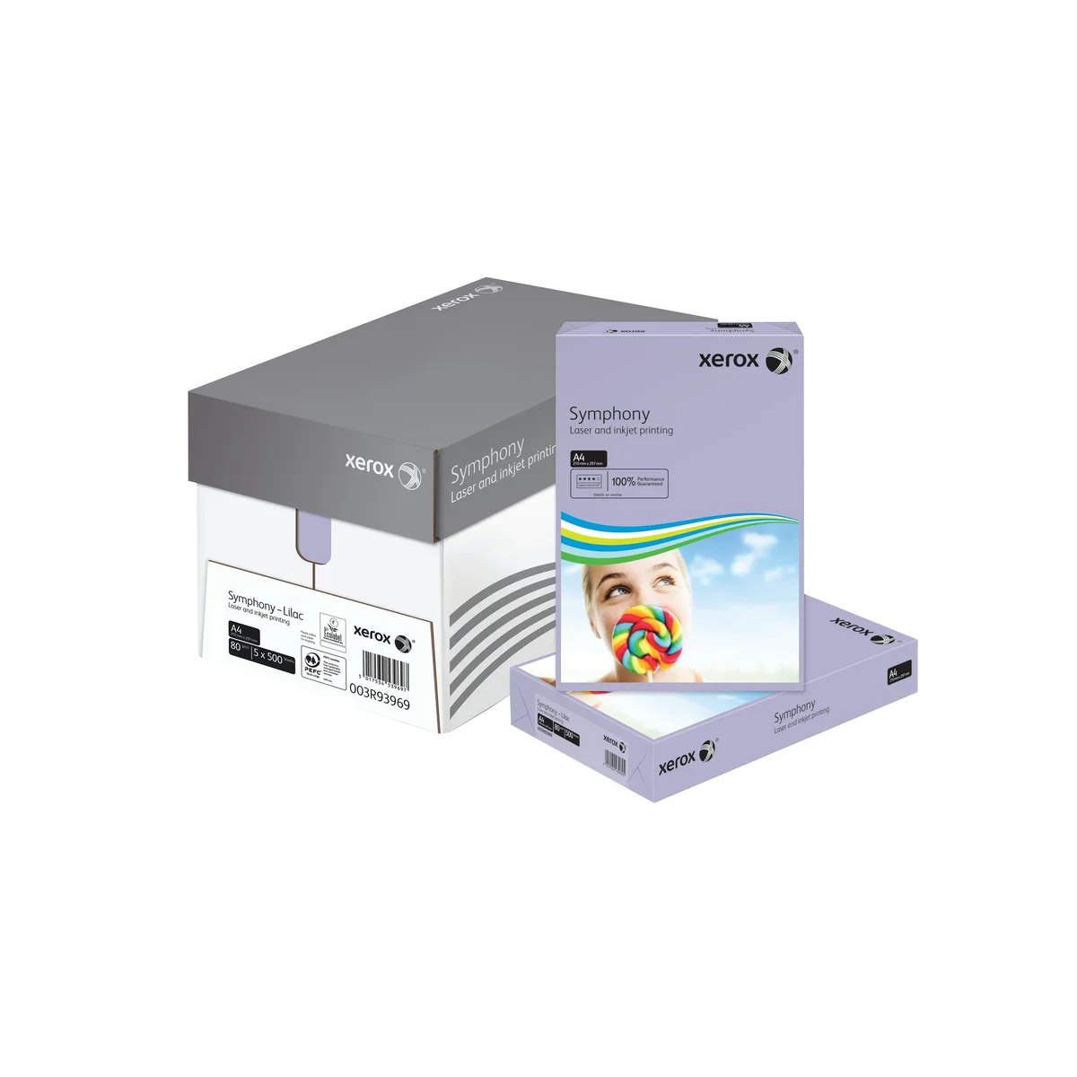 Xerox Symphony A4 Paper 80gsm Medium Tints Lilac Ream (Pack of 500) 003R93969 - Image 2