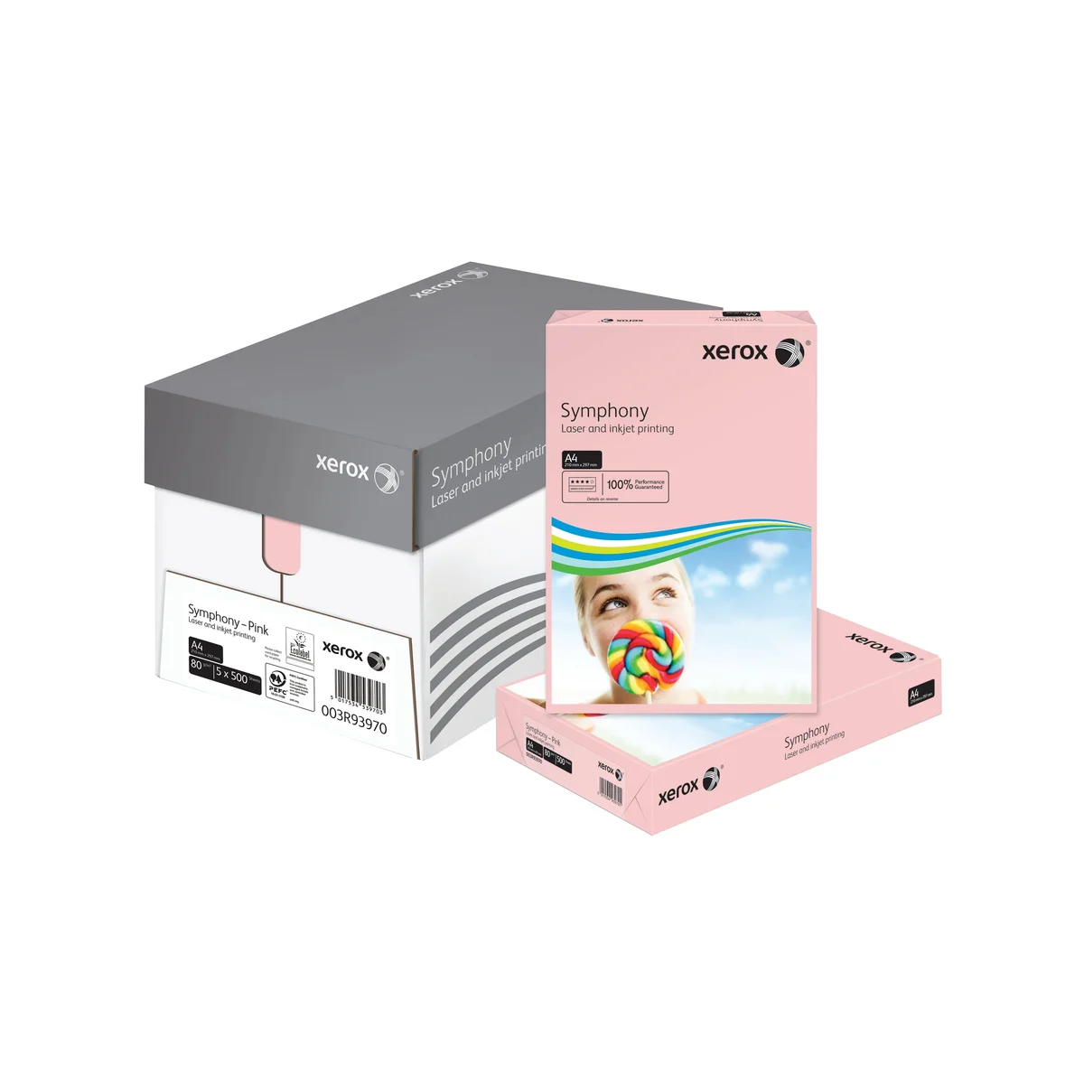 Xerox Symphony A4 Paper 80gsm Pastel Pink (Pack of 500) 003R93970 - Image 2