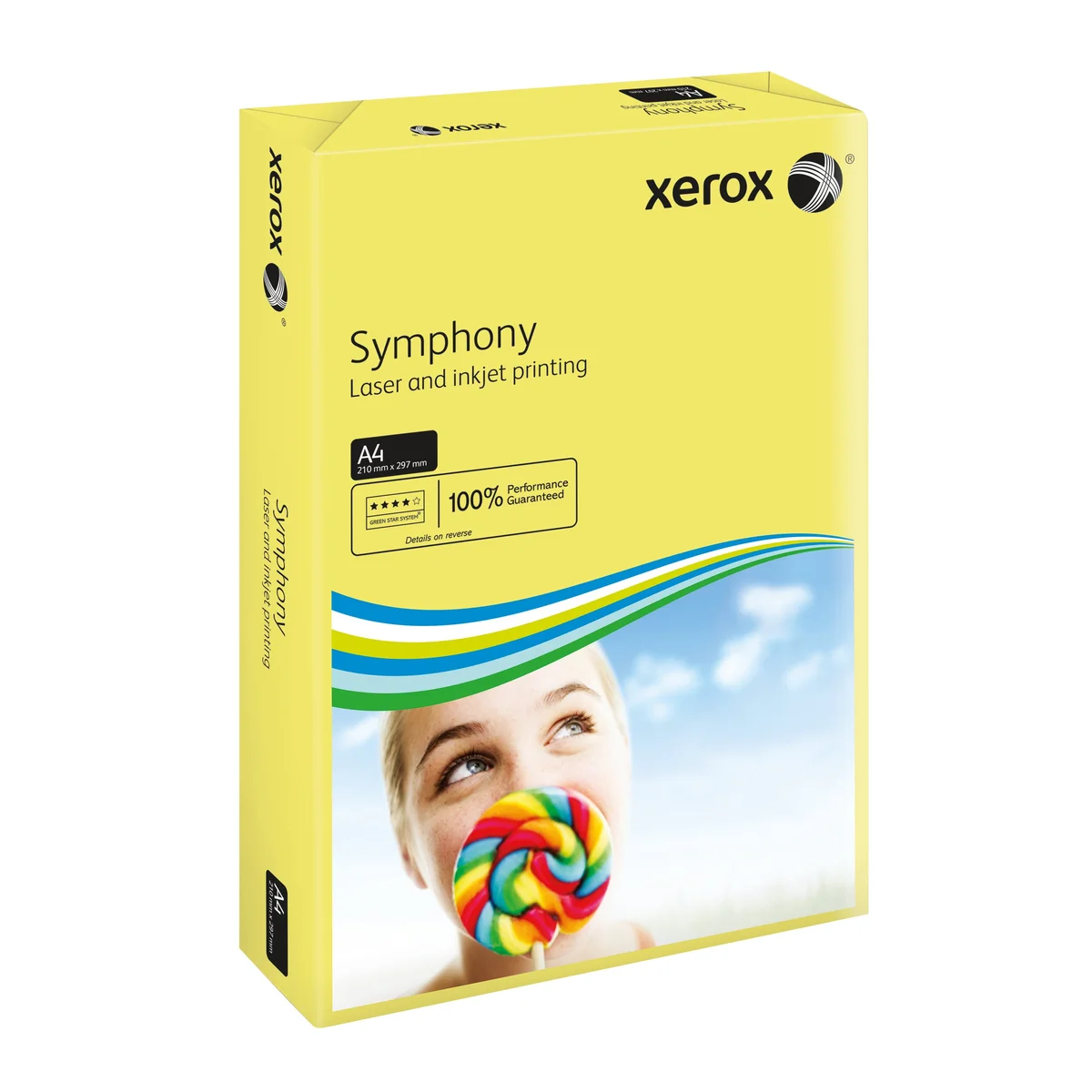 Xerox Symphony A4 Paper 80gsm Pastel Yellow (Pack of 500) 003R93975 - Image 3