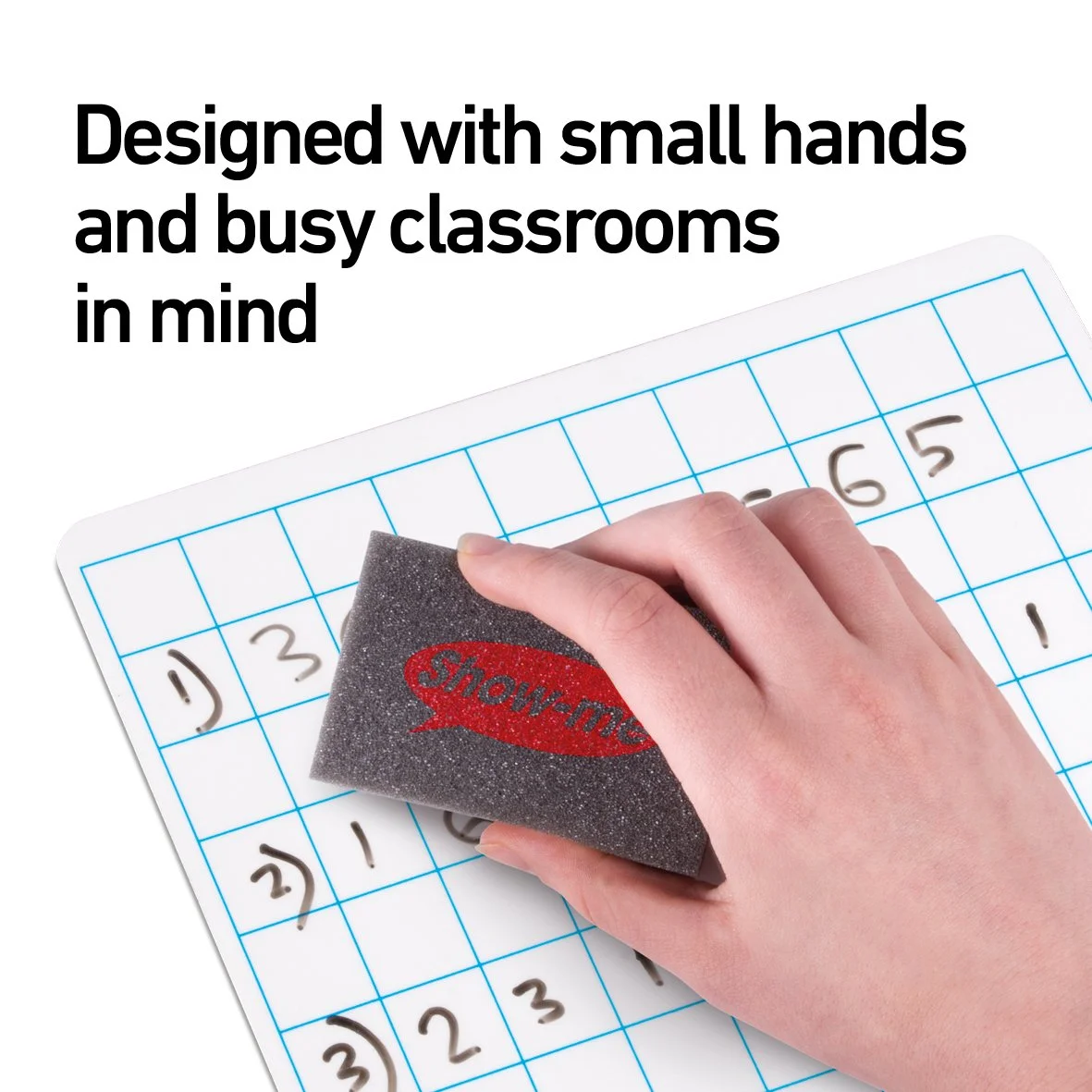 Show-me Mini Foam Whiteboard Eraser (100 Pack) MFE100 - Image 2