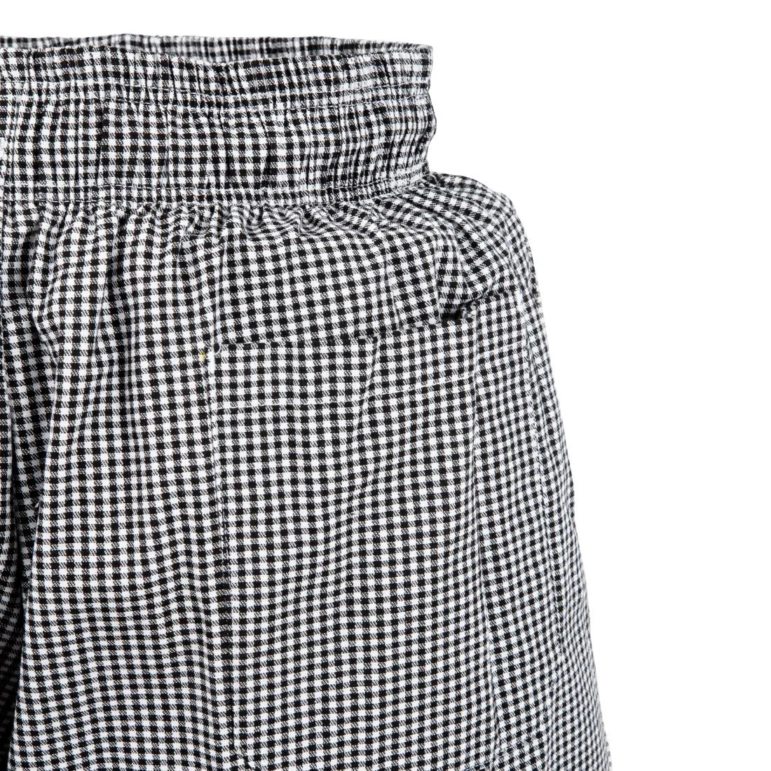Chef Works Essential Baggy Pants Small Black Check - Image 6