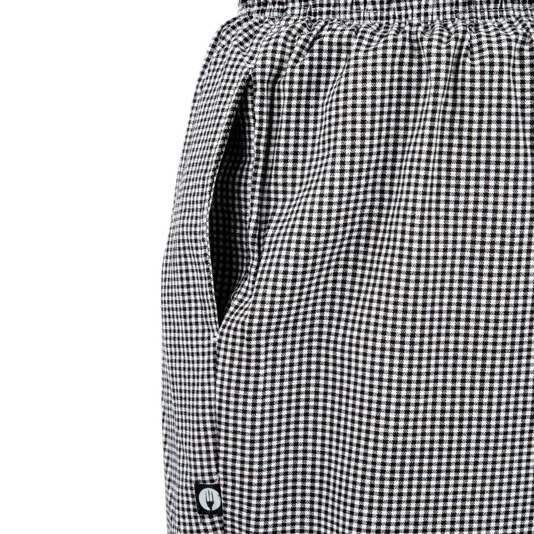 Chef Works Unisex Easyfit Chefs Trousers - Small Black Check - Image 9