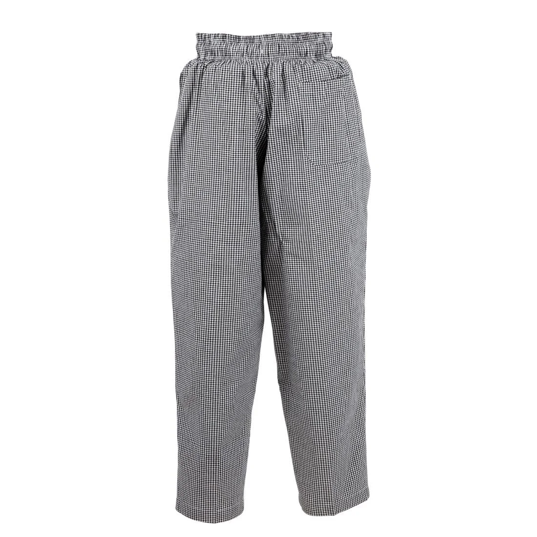 Chef Works Unisex Easyfit Chefs Trousers - Small Black Check - Image 10