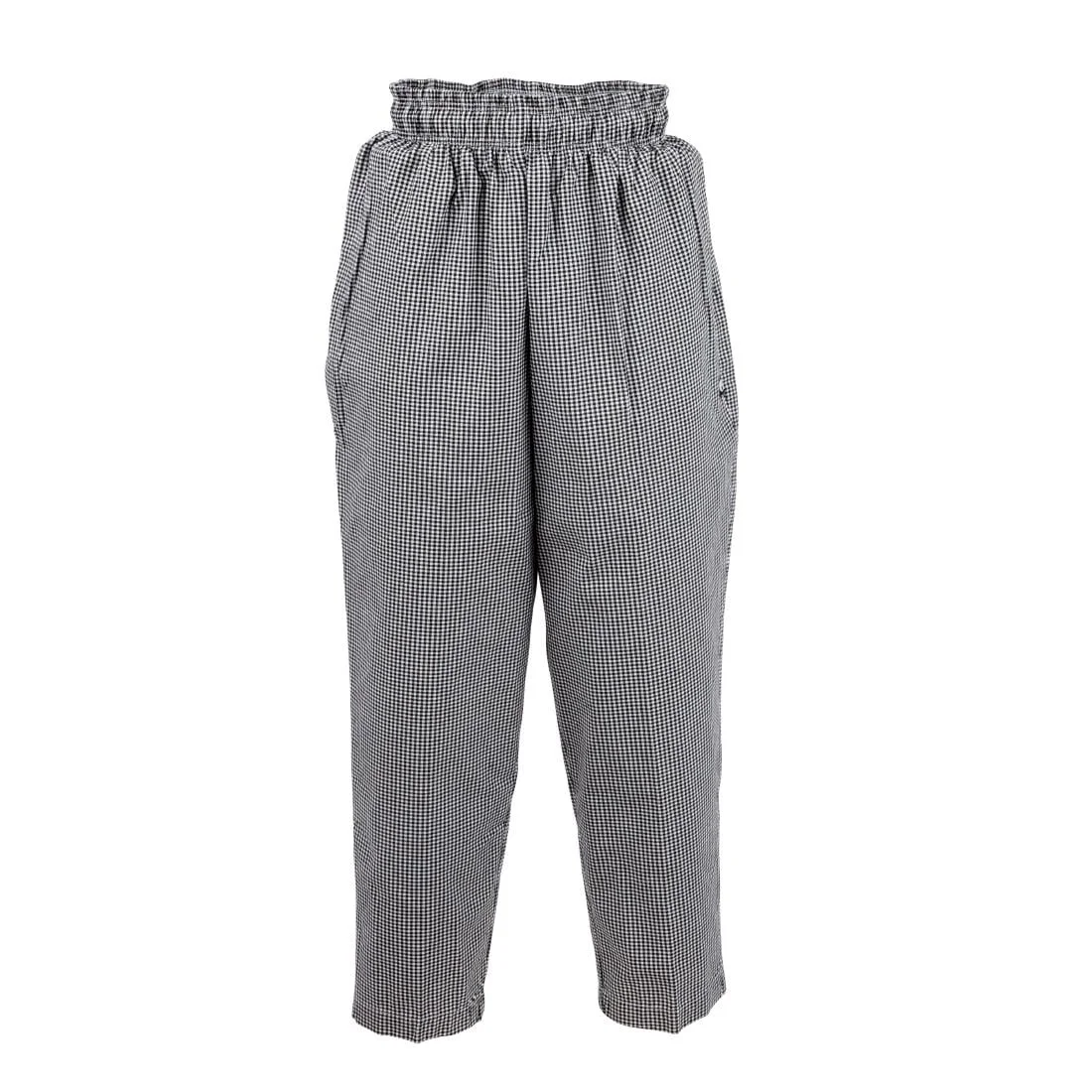 Chef Works Unisex Easyfit Chefs Trousers - Small Black Check - Image 6