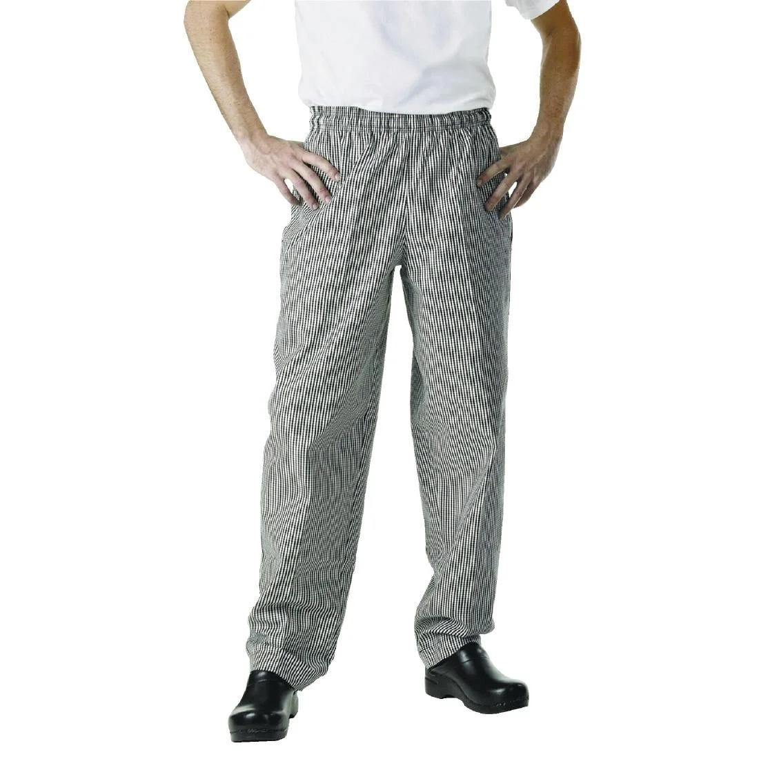 Chef Works Unisex Easyfit Chefs Trousers - Small Black Check - Image 2