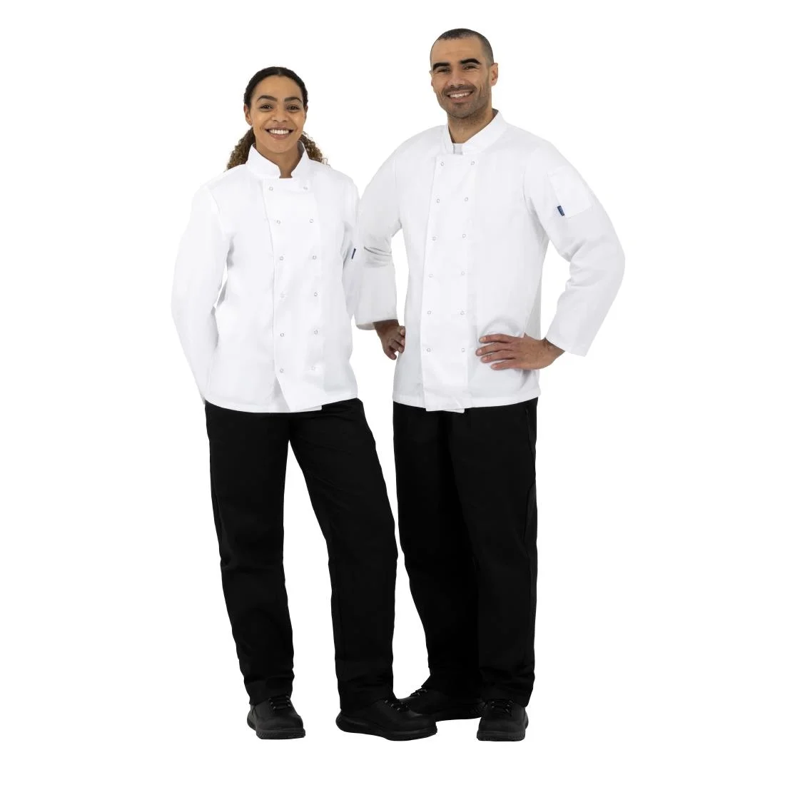 Whites Vegas Unisex White Long Sleeve Chef Jacket - Image 3